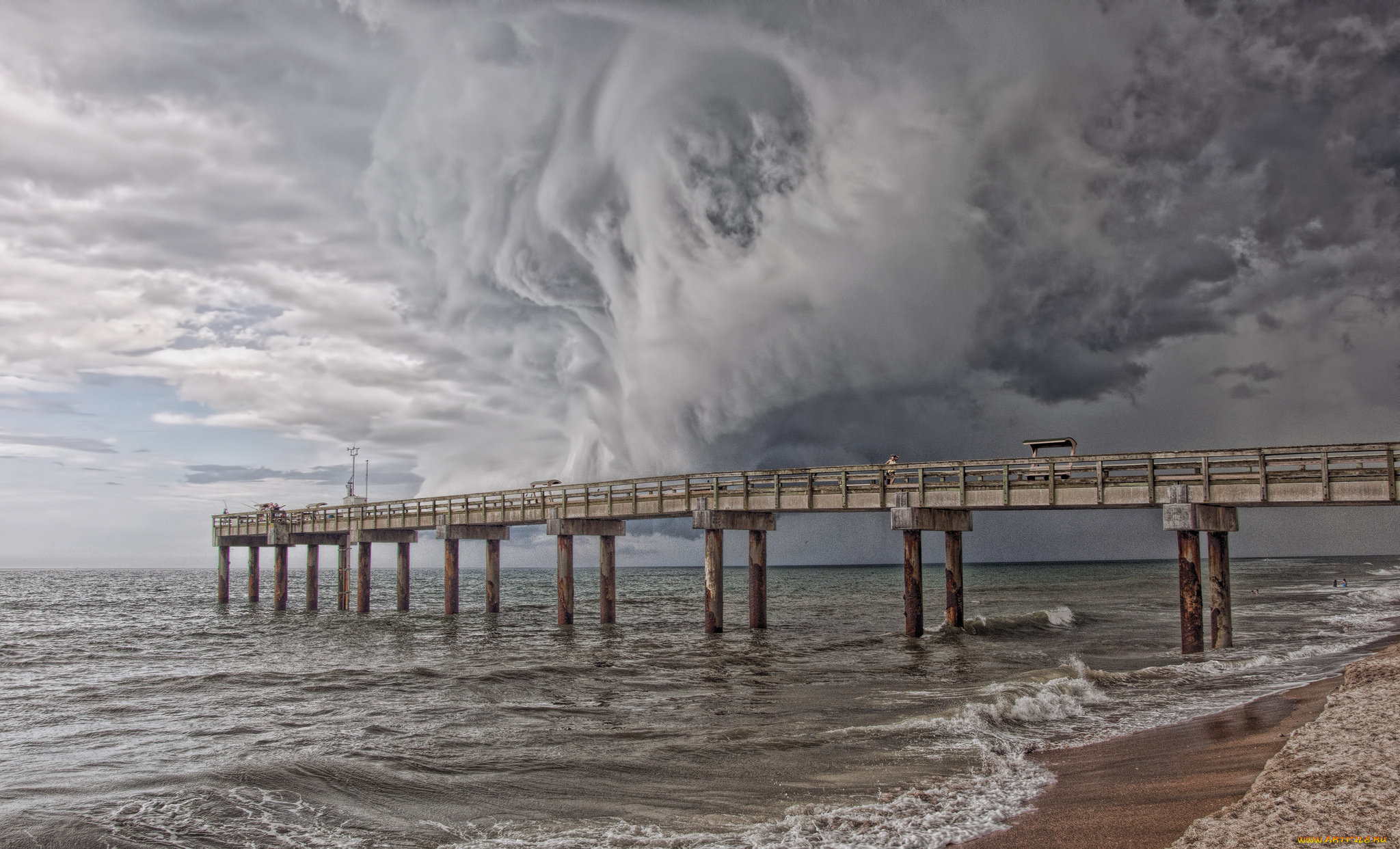 природа, стихия, шторм