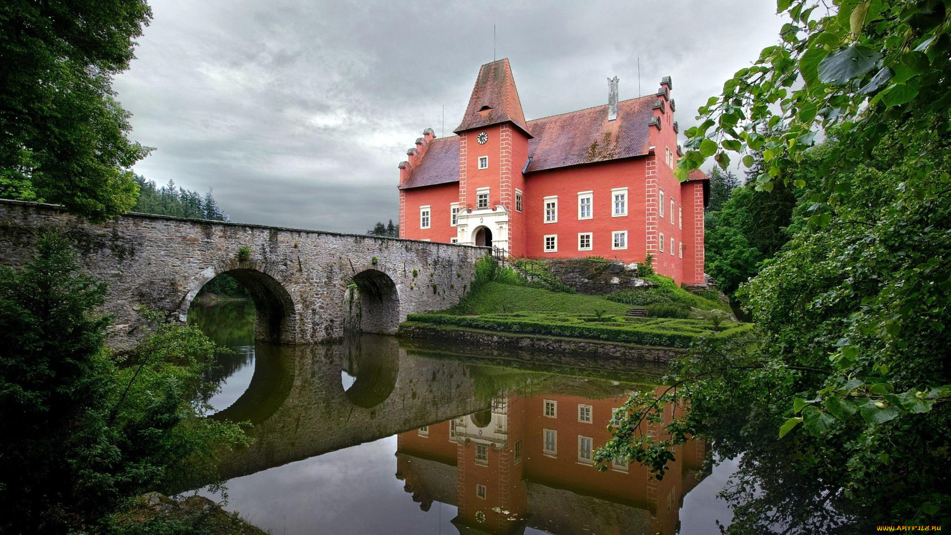 castle, chervena, lhota, города, замки, Чехии, castle, chervena, lhota