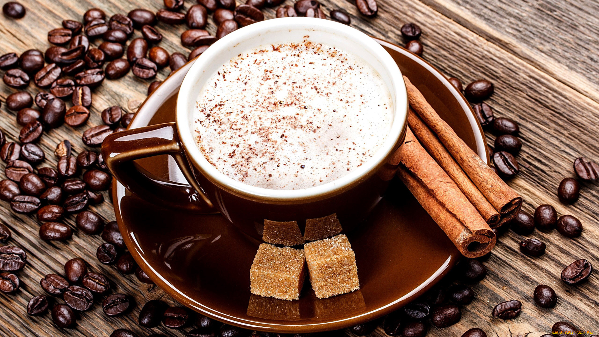 еда, кофе, , кофейные, зёрна, корица, зерна, сахар