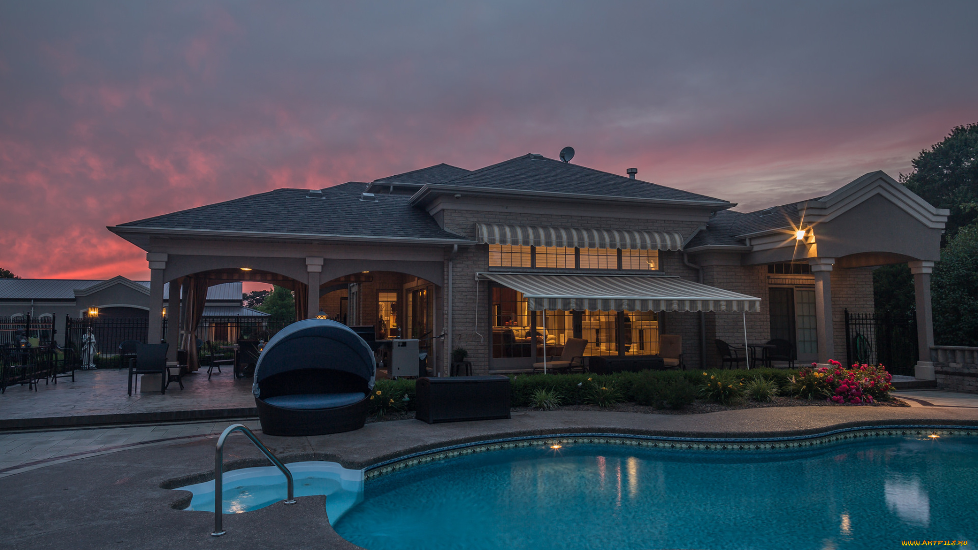 города, -, здания, , дома, вилла