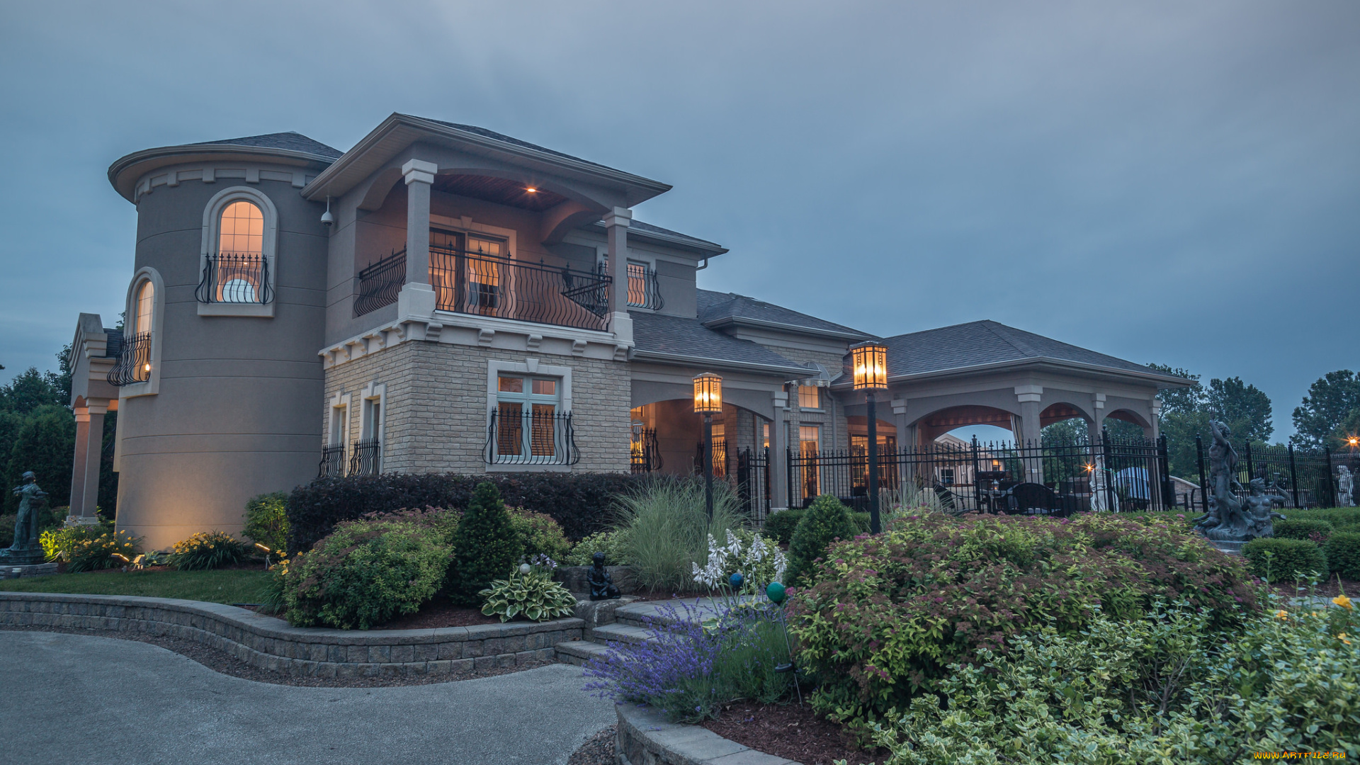 города, -, здания, , дома, вилла