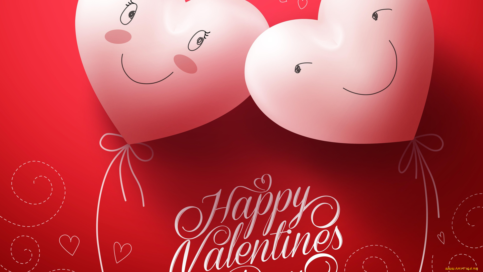 праздничные, день, святого, валентина, , сердечки, , любовь, фон, сердечки