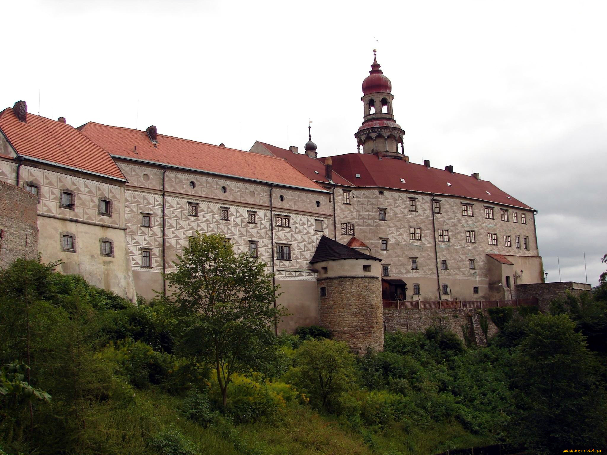 castle, nachod, города, замки, Чехии, castle, nachod