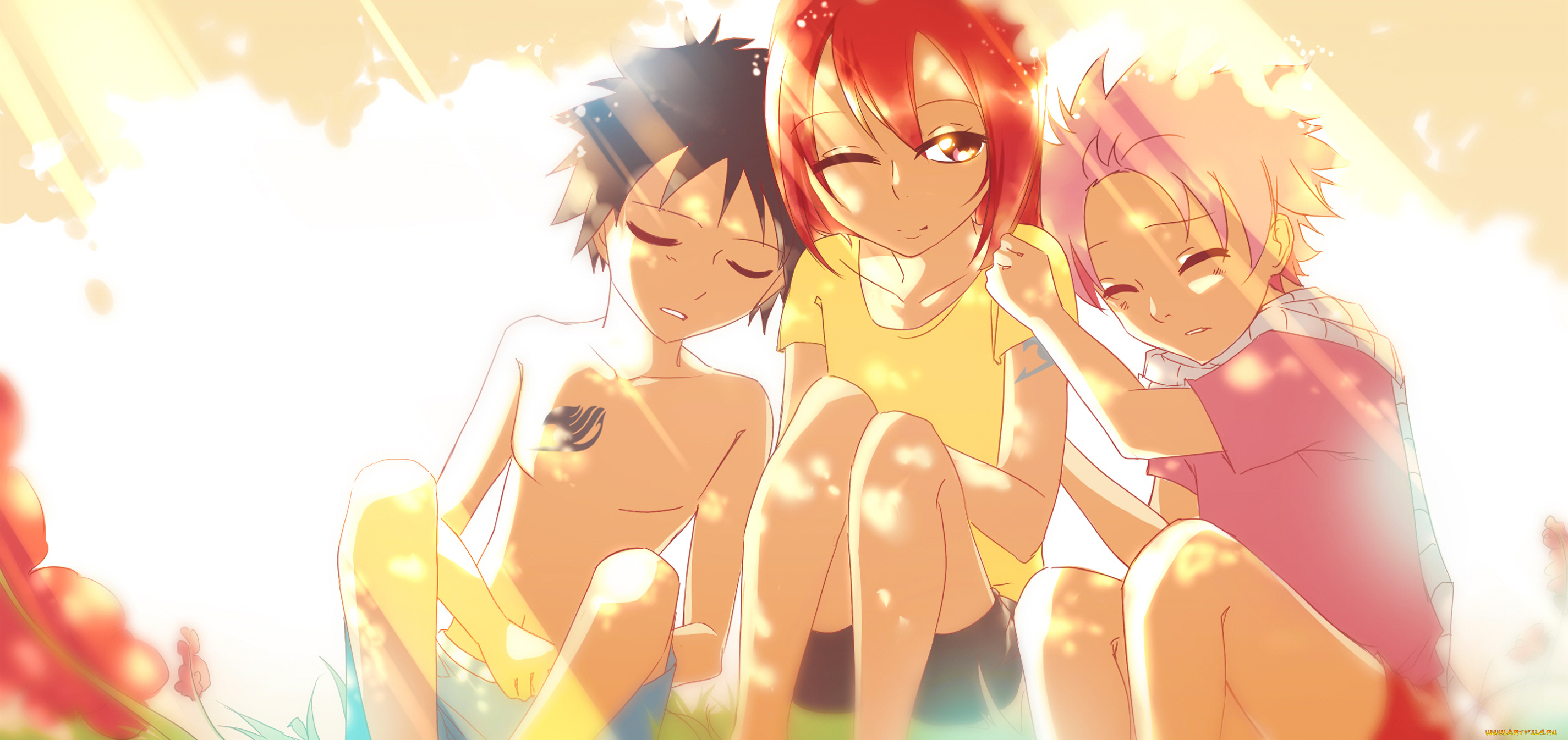 аниме, fairy, tail, хвост, феи