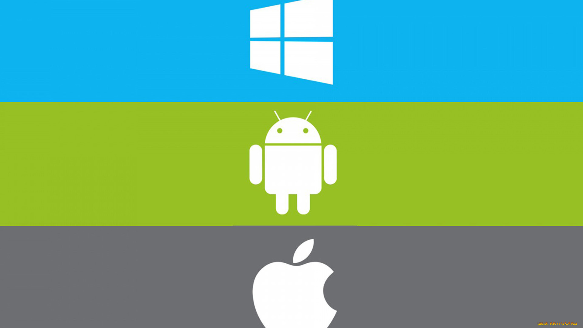 компьютеры, android, логотип, фон