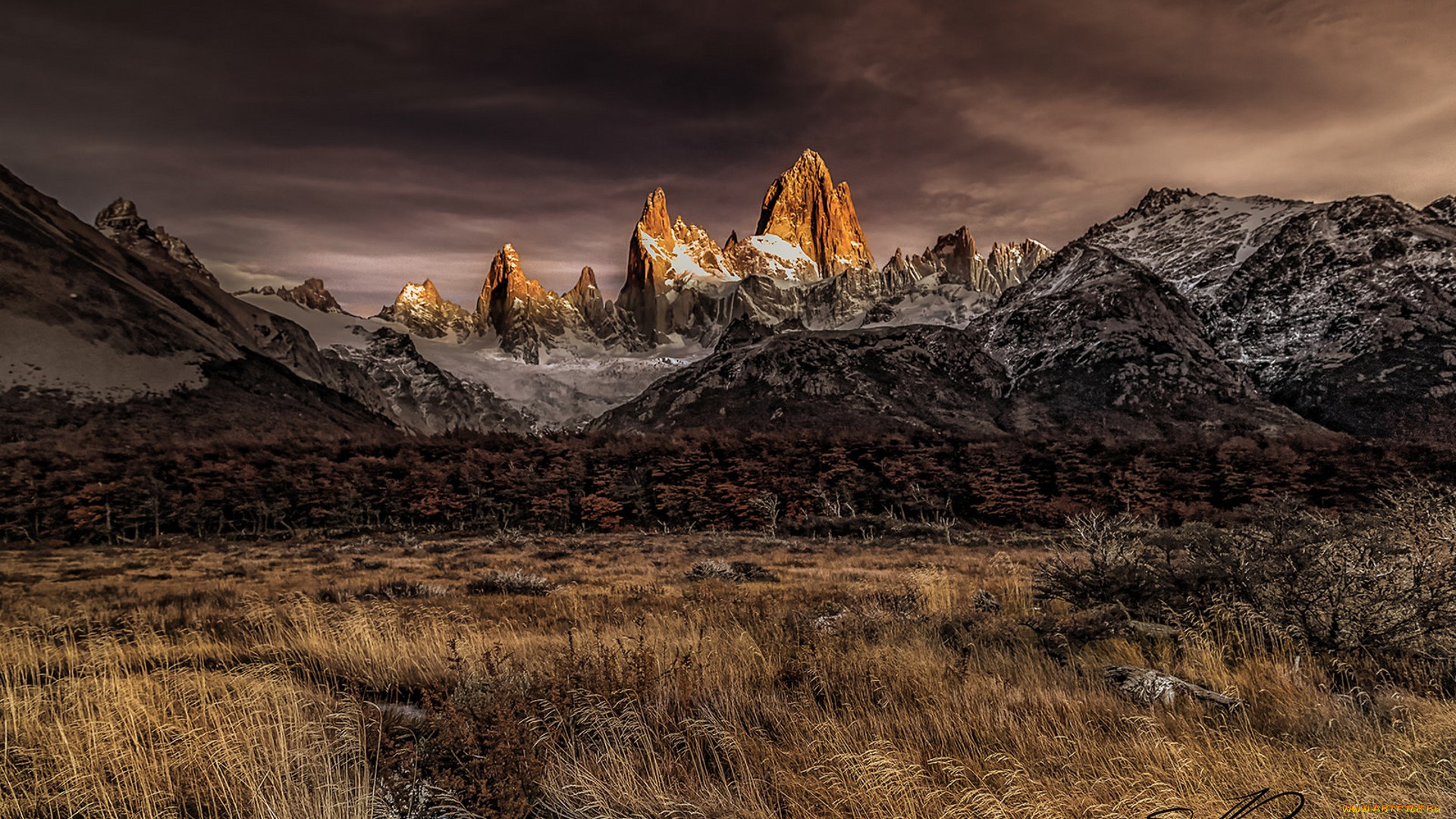 природа, горы, простор