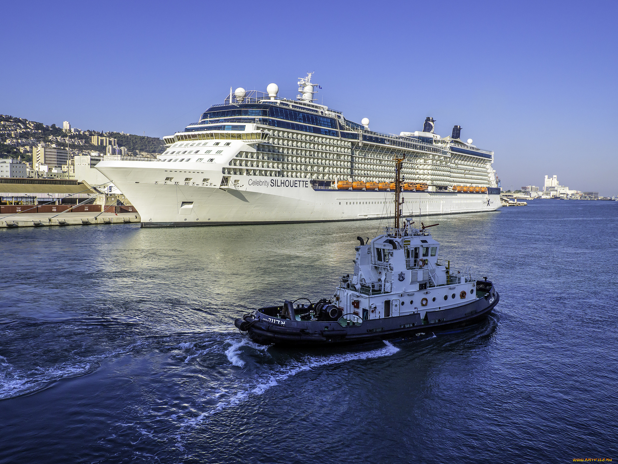 корабли, разные, вместе, лайнер, круиз