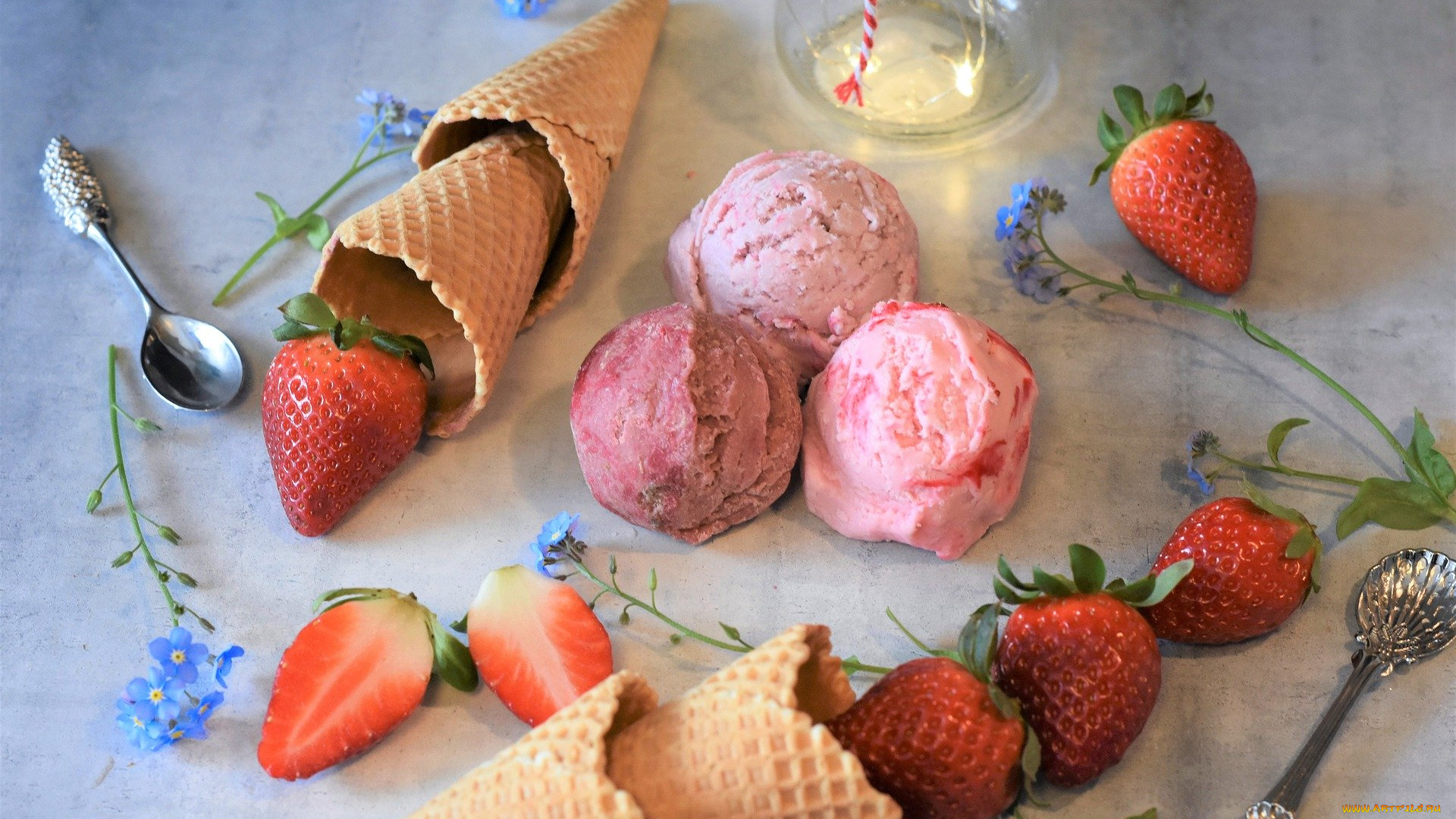 еда, мороженое, , десерты, лед, с, фруктами