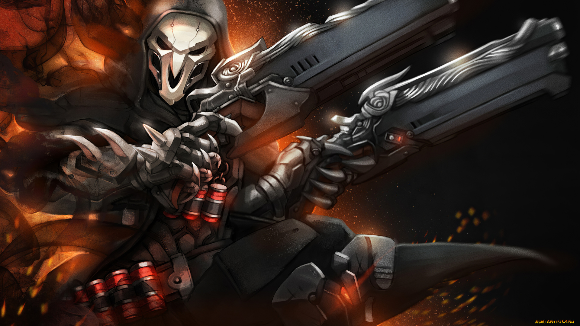 видео, игры, overwatch, reaper