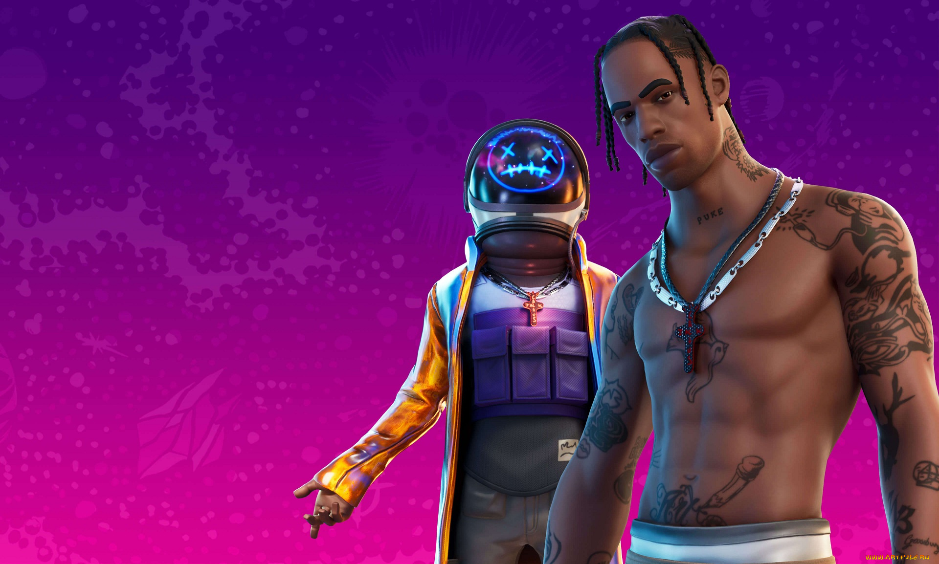 видео, игры, fortnite, travis, scott