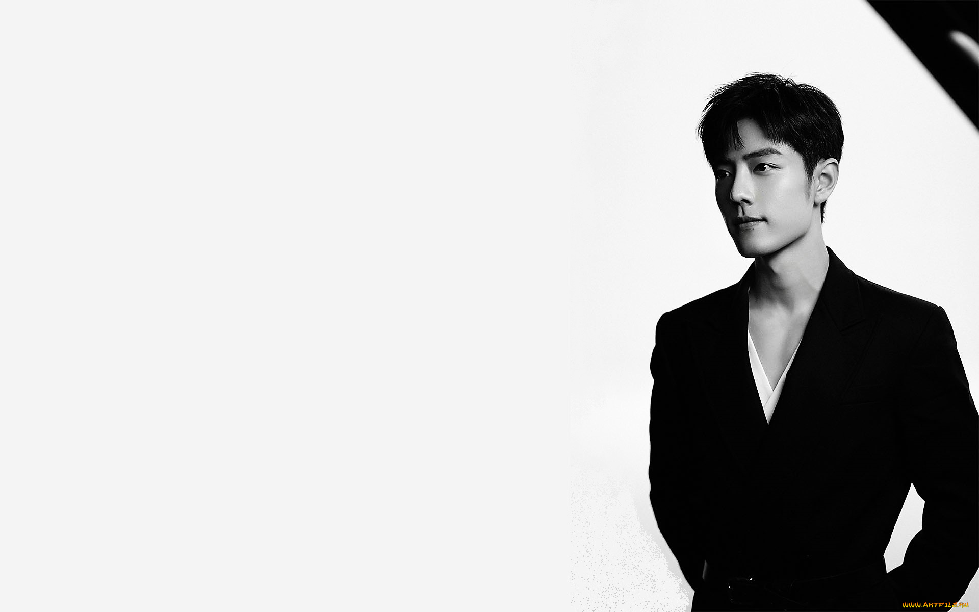 мужчины, xiao, zhan, акер, пиджак