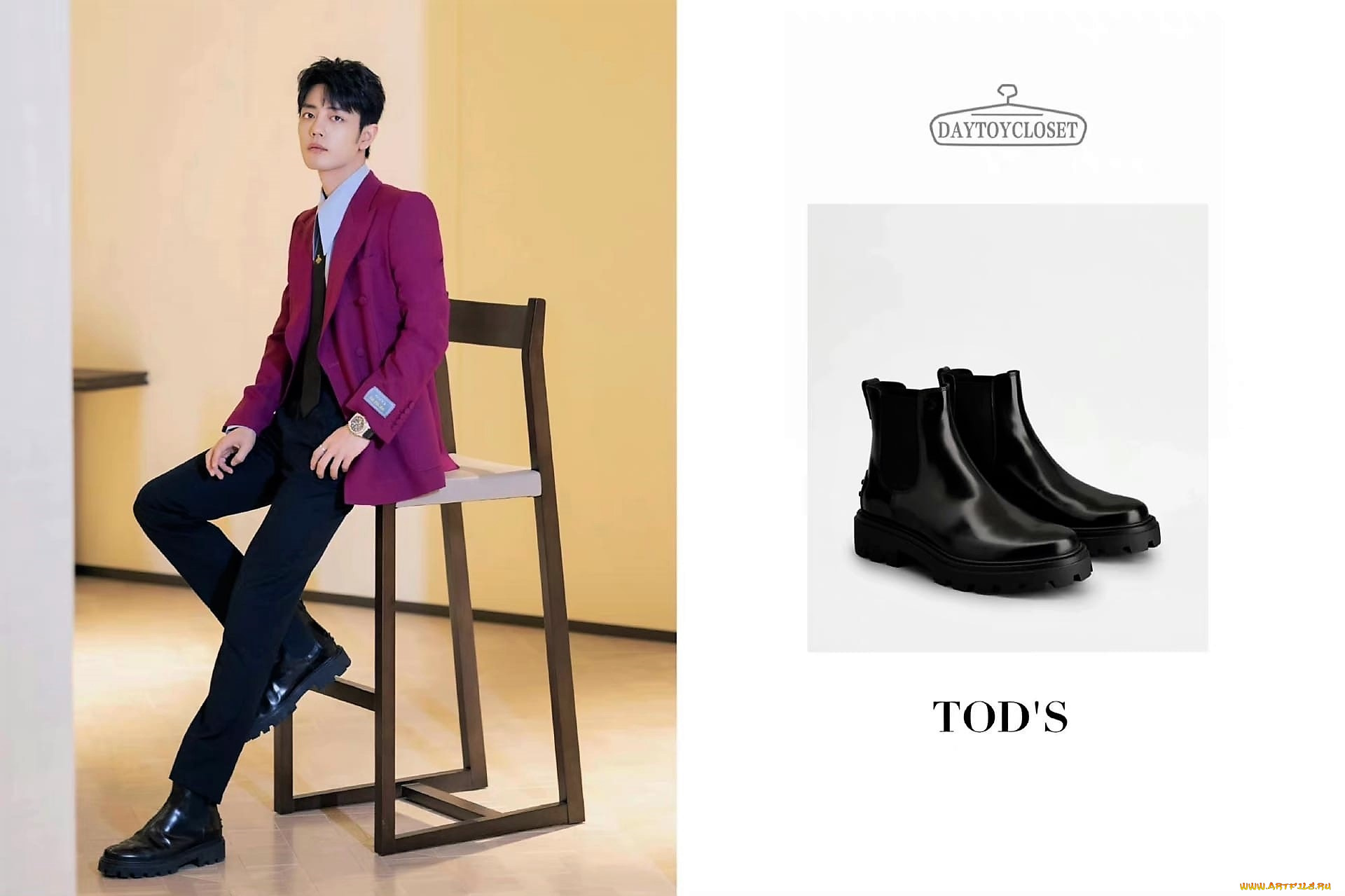 мужчины, xiao, zhan, актер, пиджак, стул, ботинки