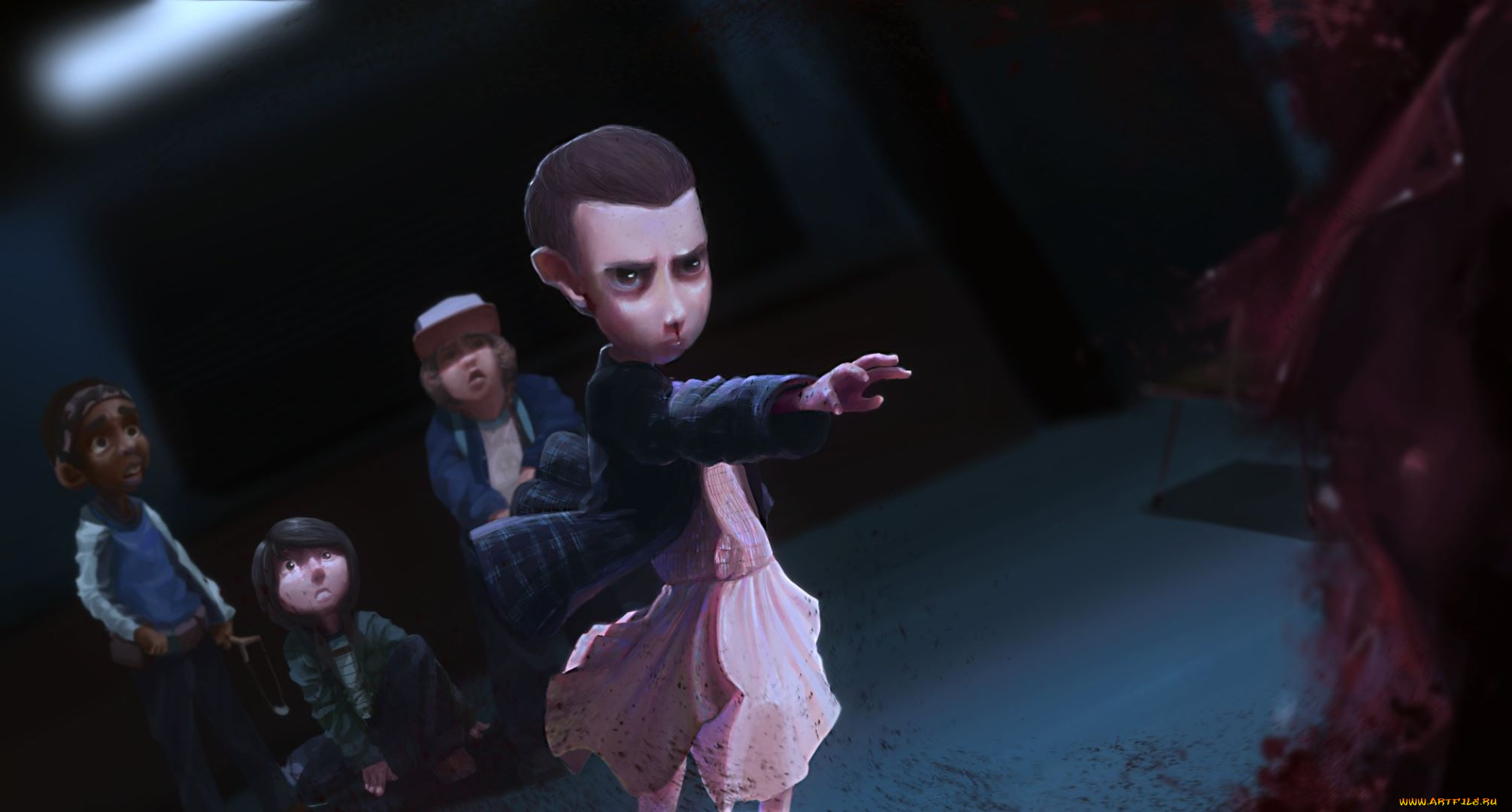 stranger, things, мультфильмы, -unknown, , разное, дети, жест