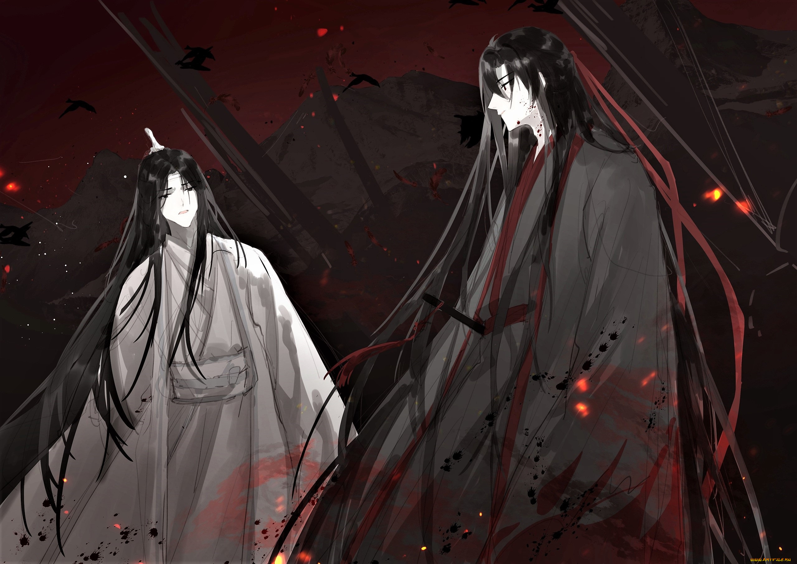 аниме, mo, dao, zu, shi, вэй, усянь, лань, ванцзи