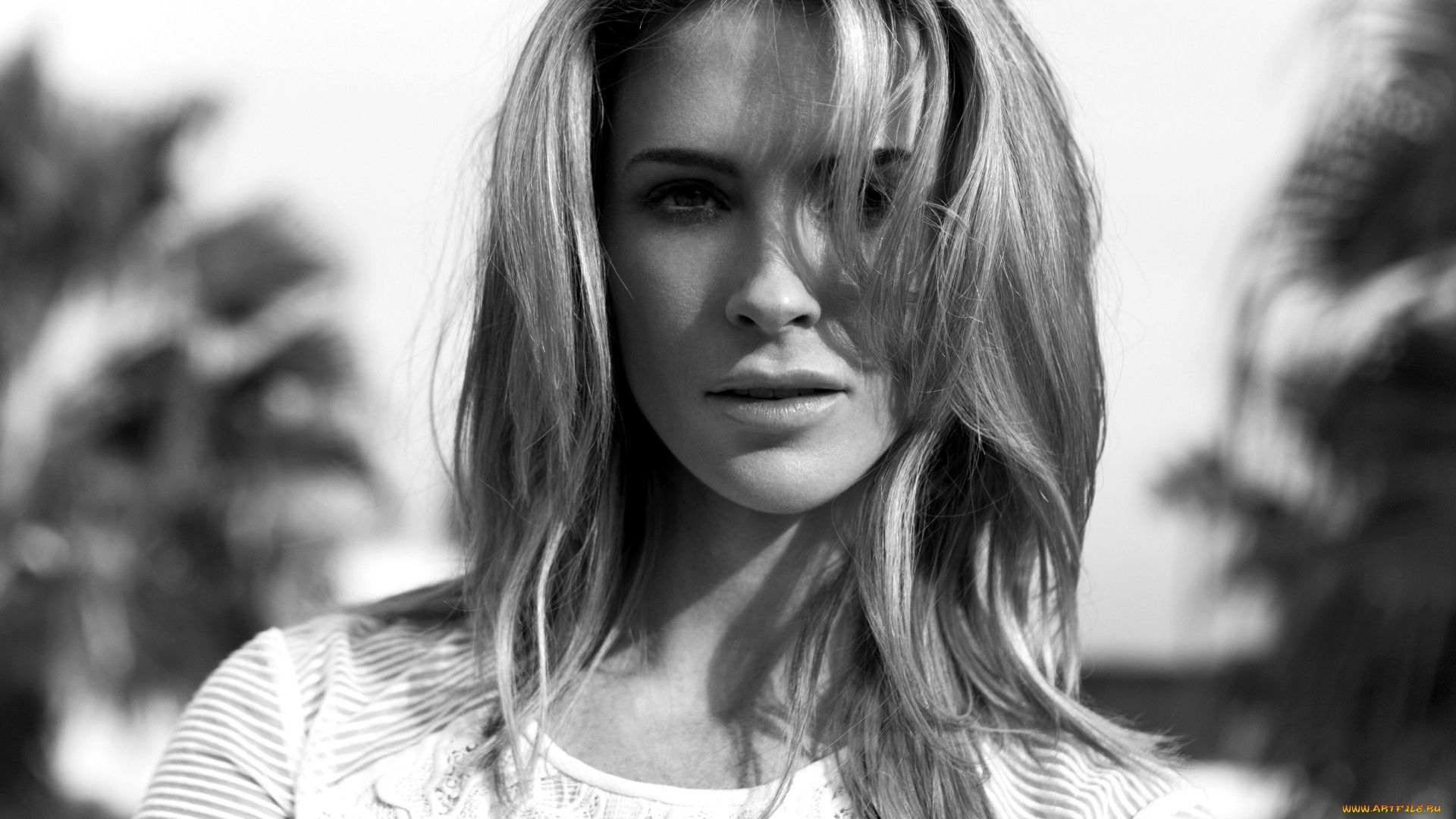 bridget, regan, девушки, -, черно-белые, лицо, блондинка, черно-белая