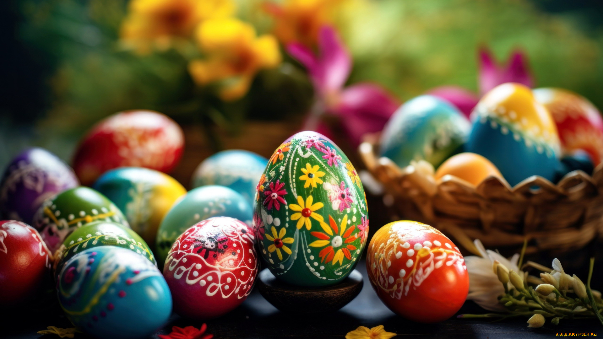 праздничные, пасха, писанки