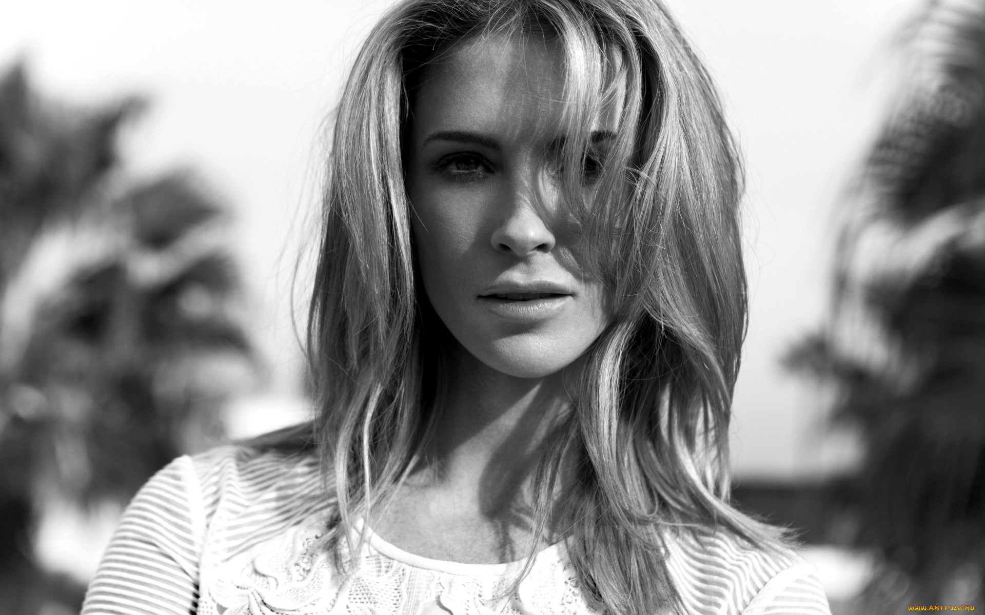 bridget, regan, девушки, -, черно-белые, лицо, блондинка, черно-белая