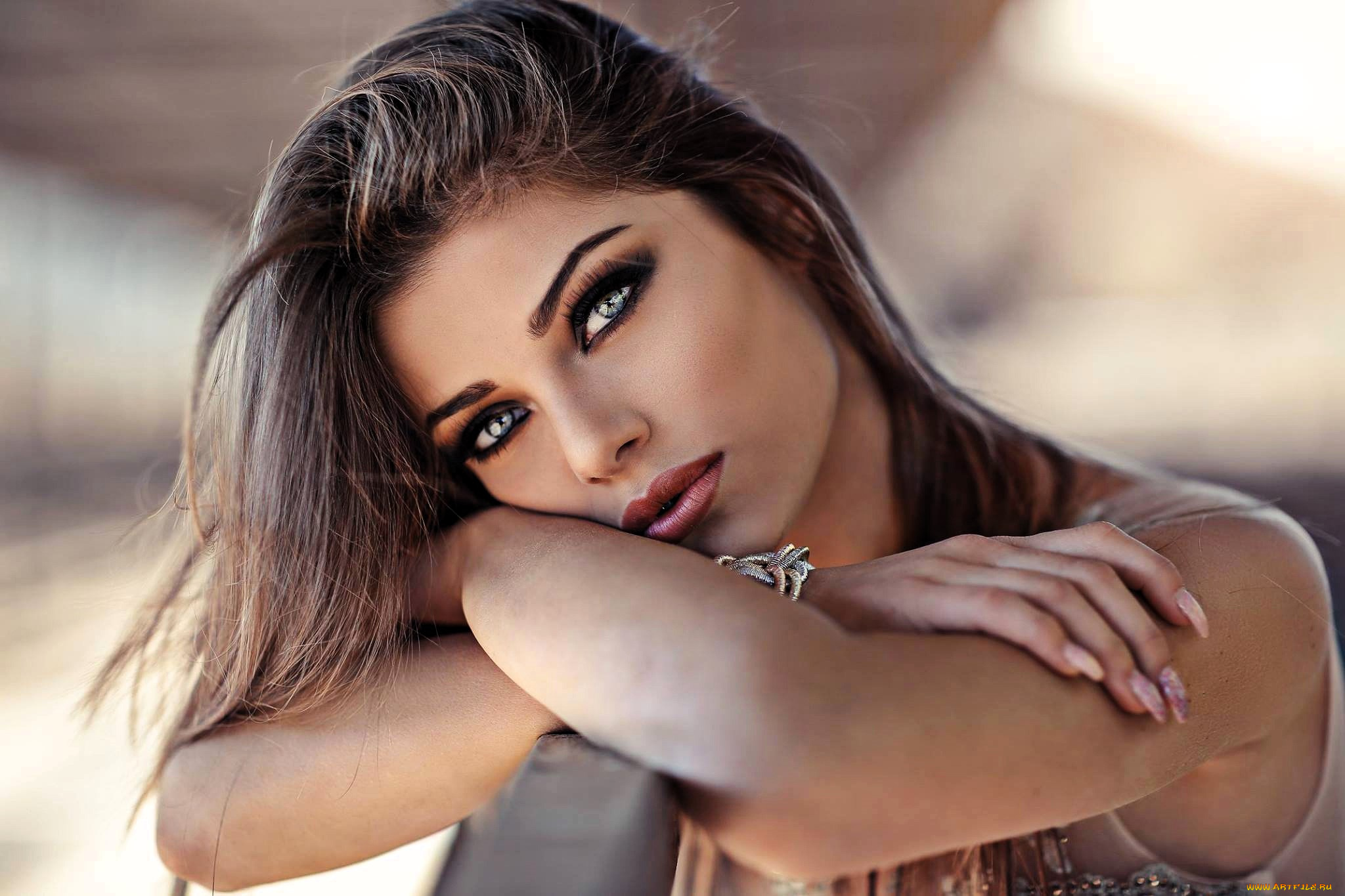 девушки, -, лица, , портреты, шатенка, лицо