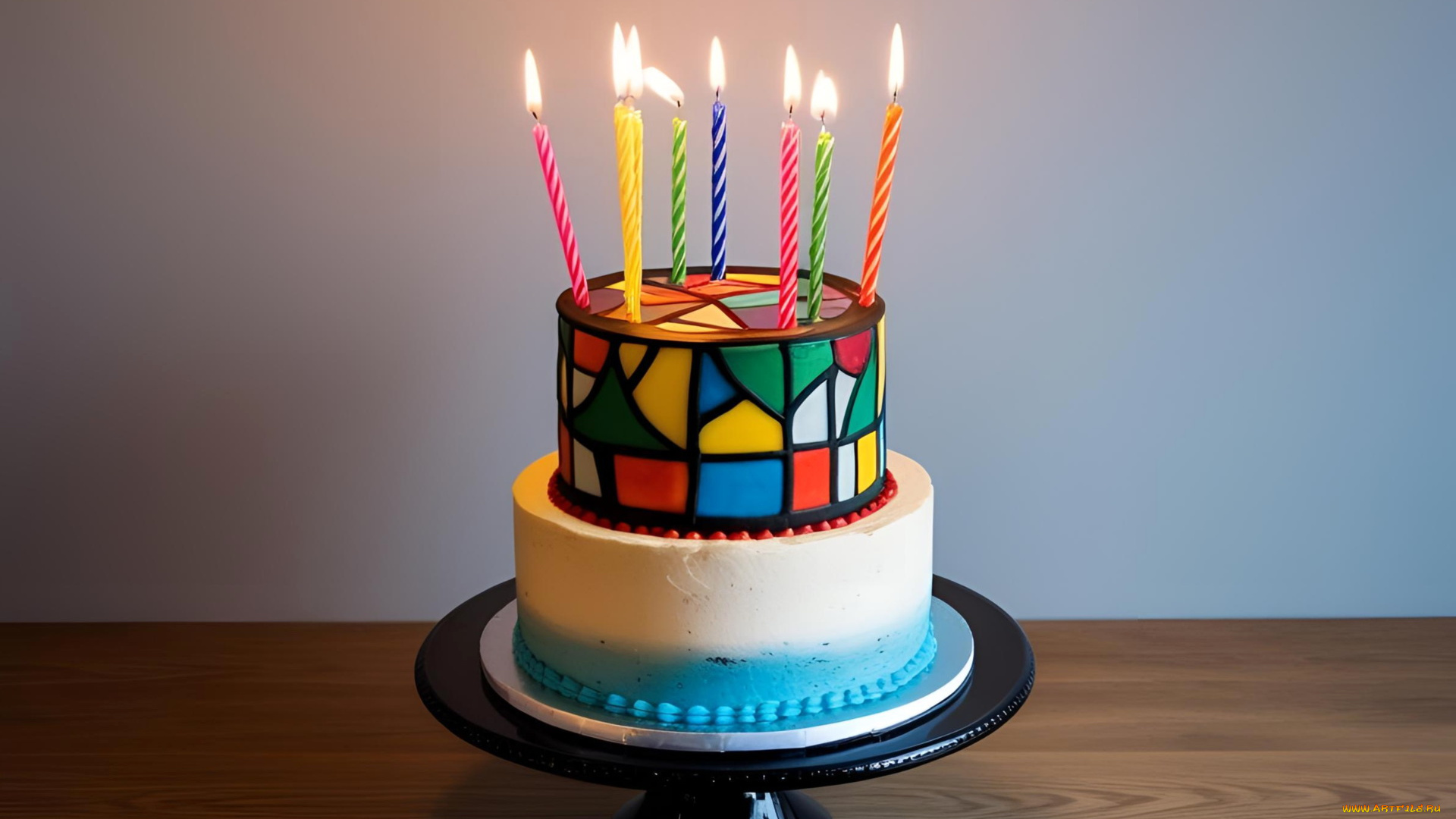 3д, графика, праздники, , holidays, birthday, cake