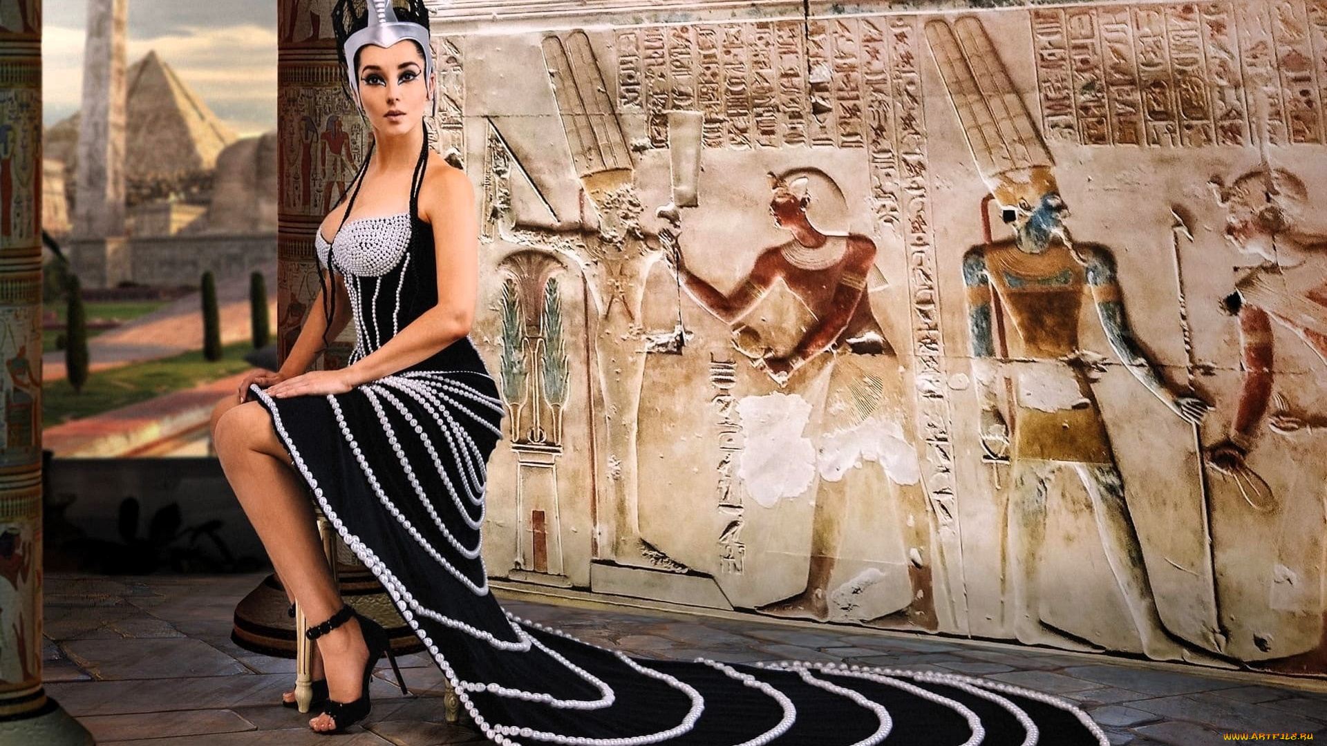 девушки, анна, шаховская, образ, косплей, наряд, платье, египет, клеопатра