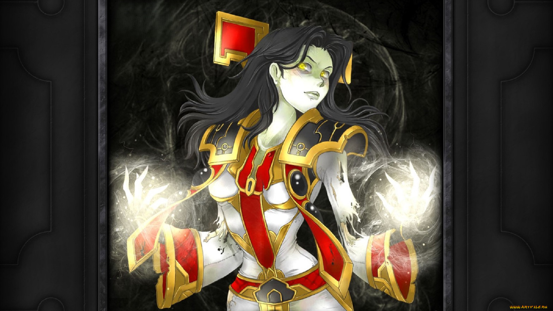 видео, игры, world, of, warcraft, девушка, магия