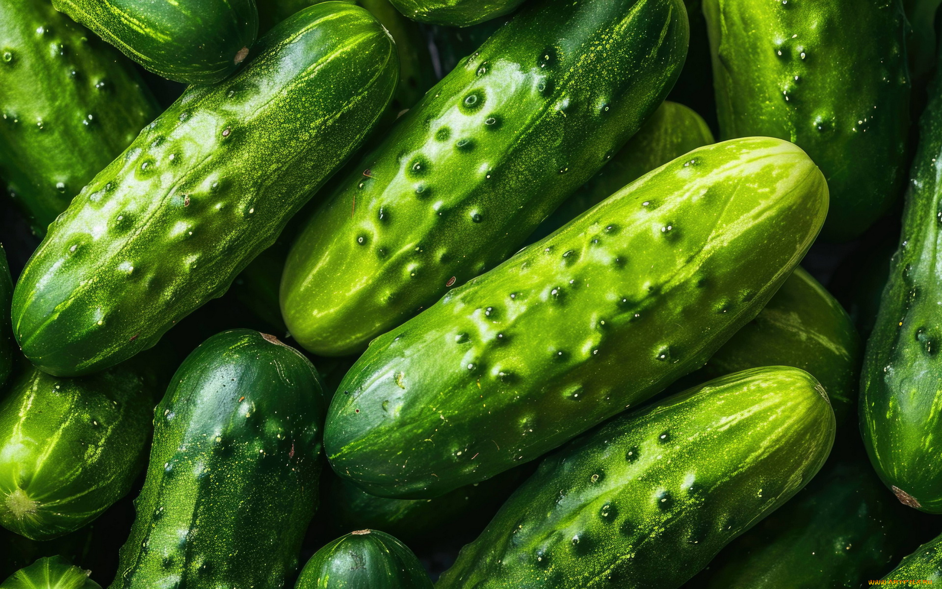 еда, огурцы, свежие, макро