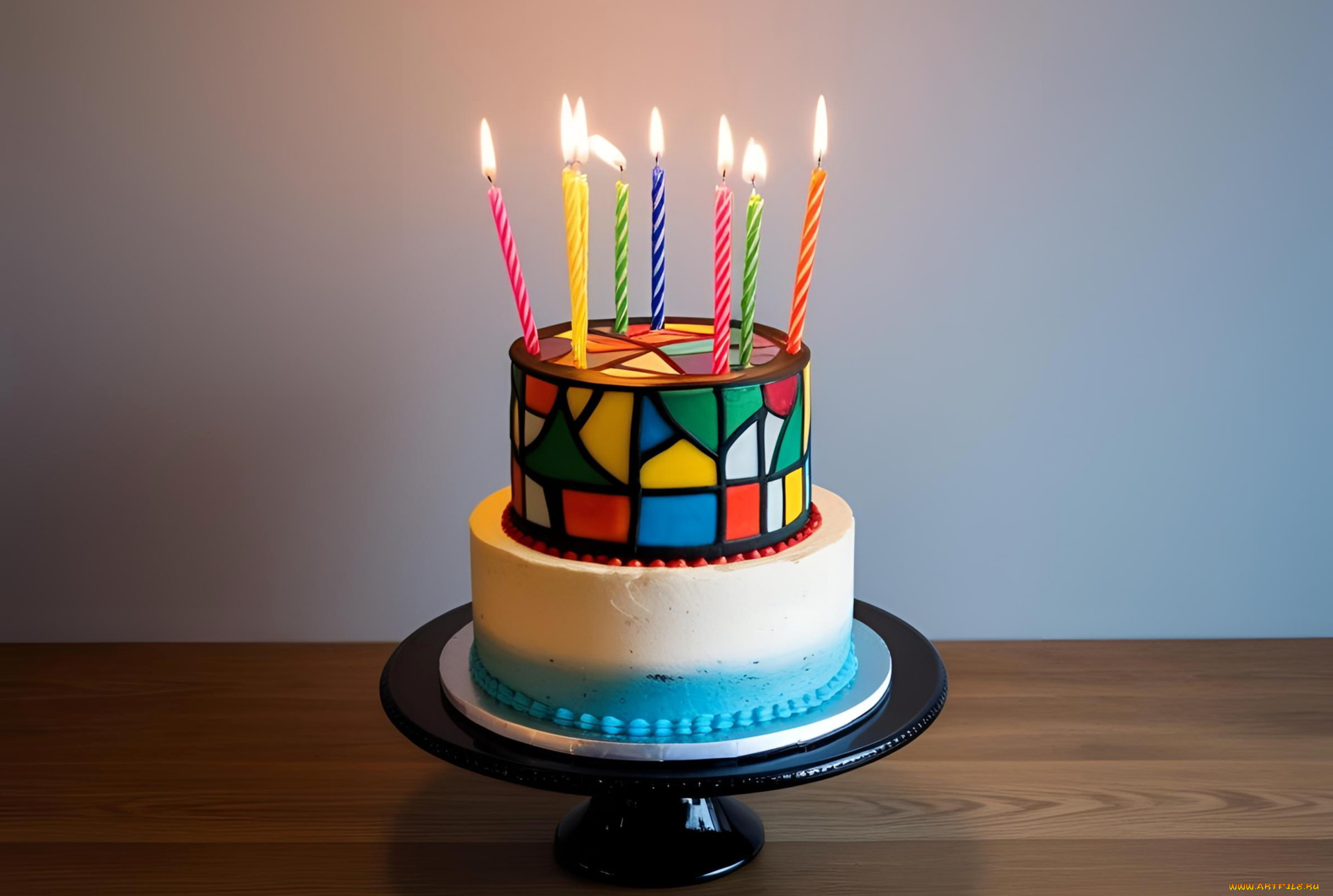 3д, графика, праздники, , holidays, birthday, cake