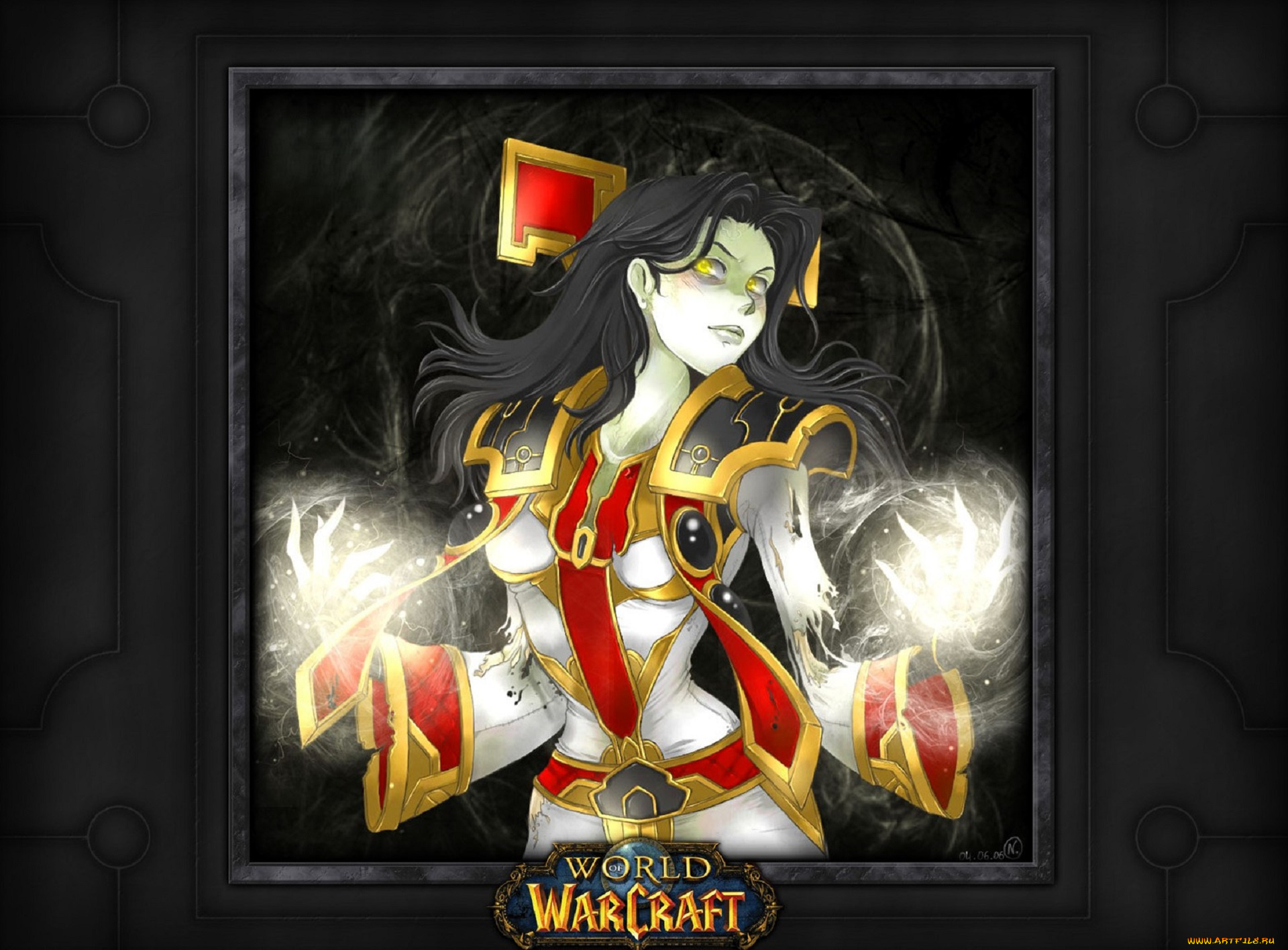 видео, игры, world, of, warcraft, девушка, магия