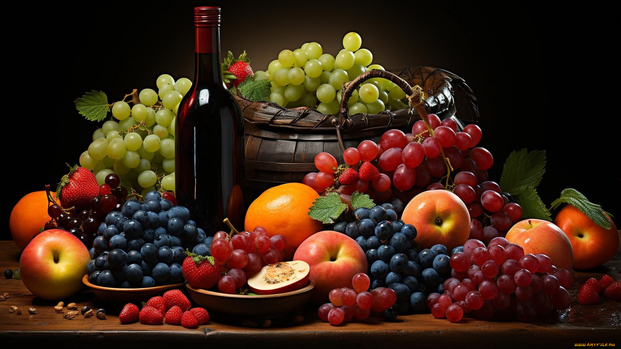 3д, графика, еда-, food, фрукты, ягоды