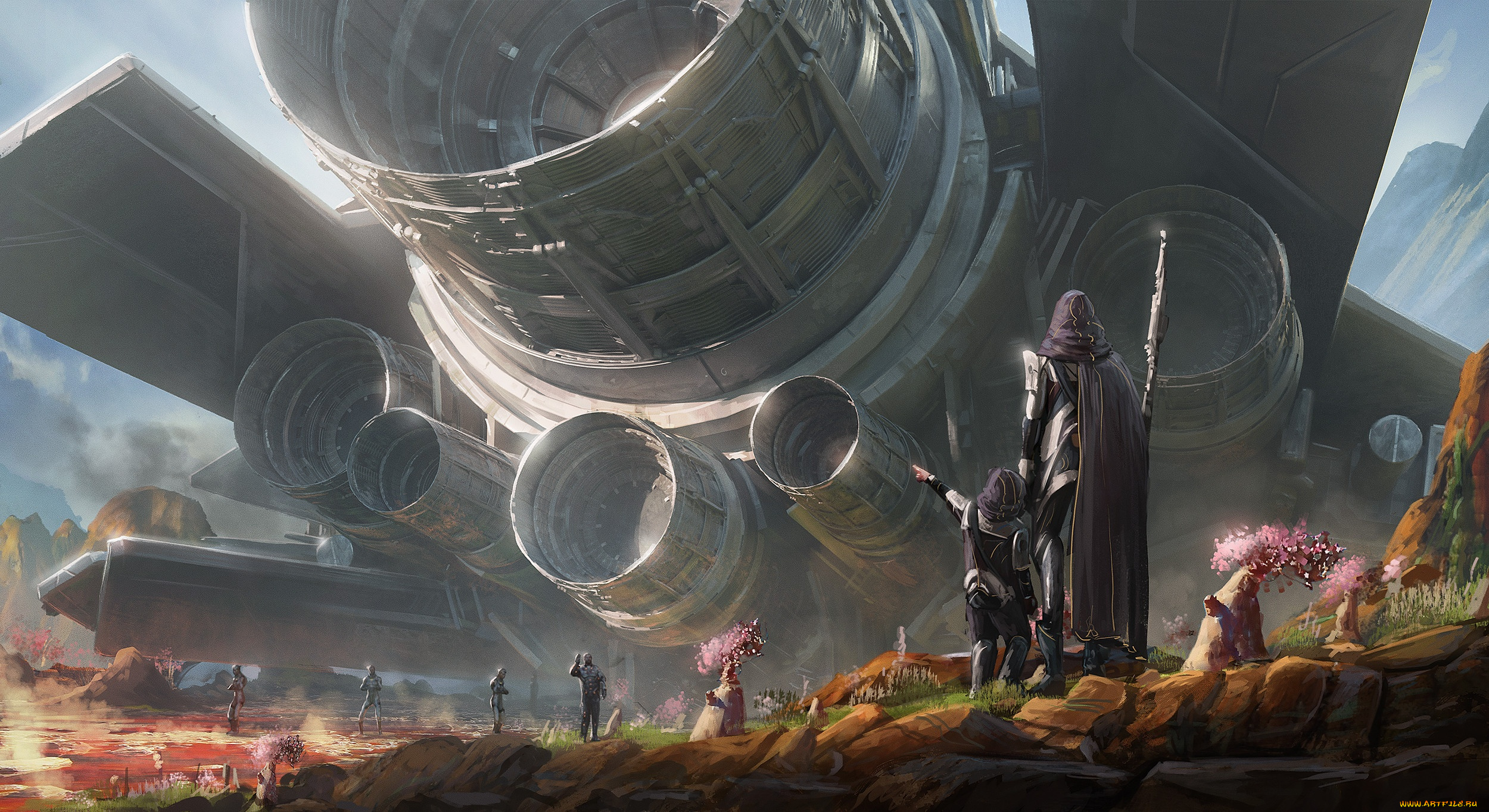 фэнтези, космические, корабли, , звездолеты, , станции, люди, космический, корабль