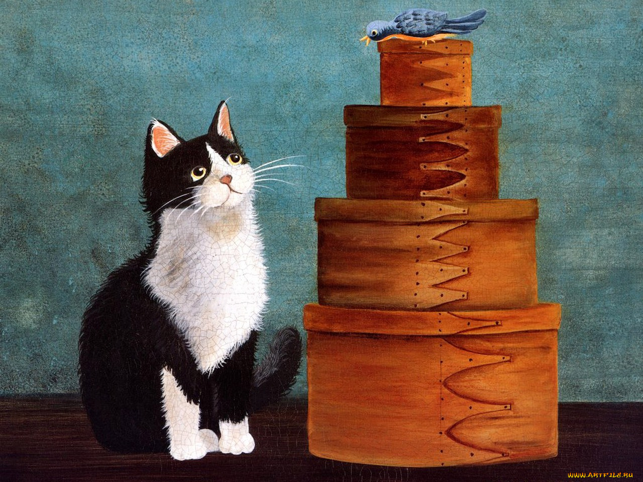 рисованные, животные