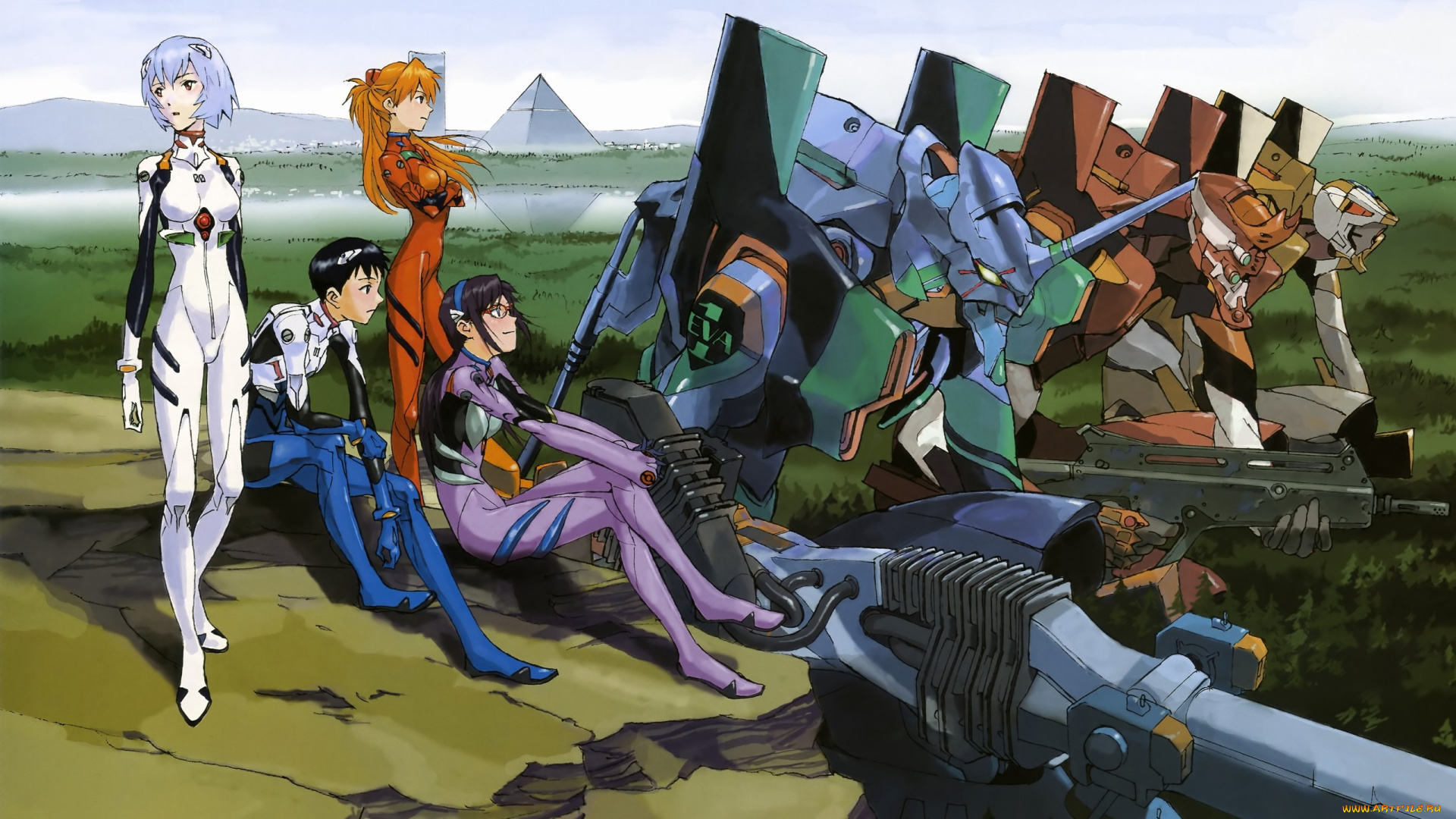 neon, genesis, evangelion, аниме