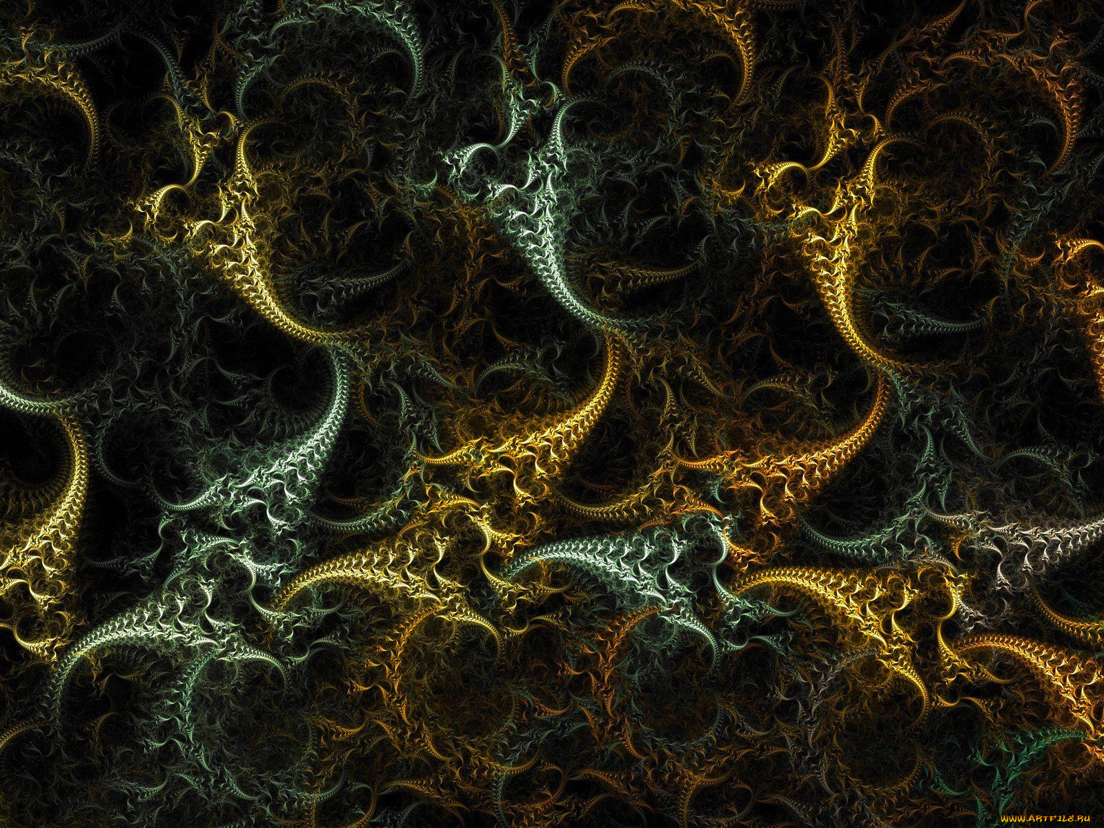 3д, графика, fractal, фракталы, цвета, фон, узор