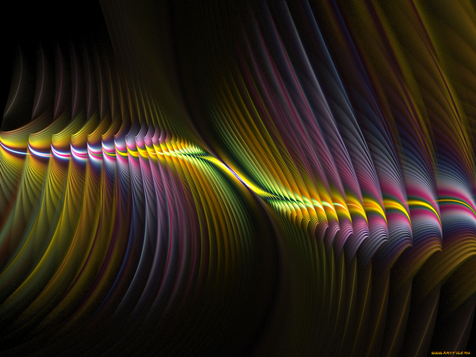 3д, графика, fractal, фракталы, фон, цвета, узор