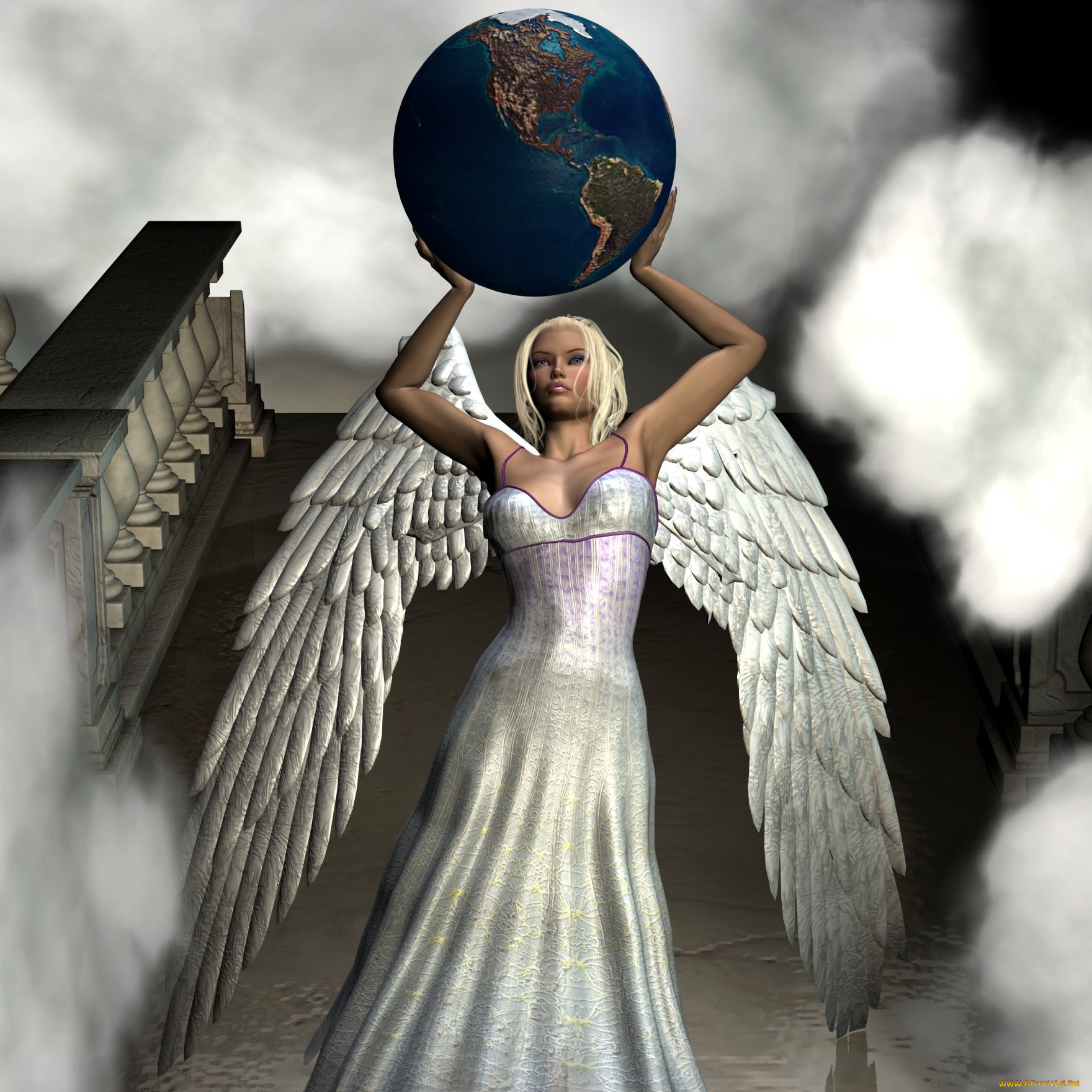 3д, графика, angel, ангел