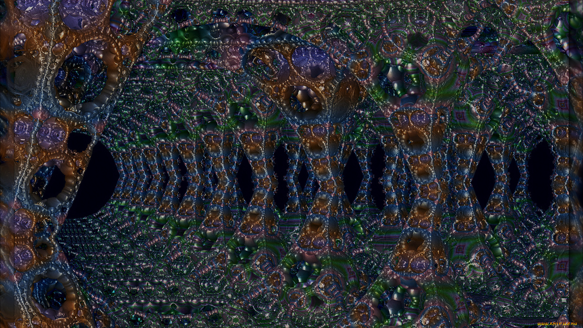 3д, графика, fractal, фракталы, узор, цвета, фон