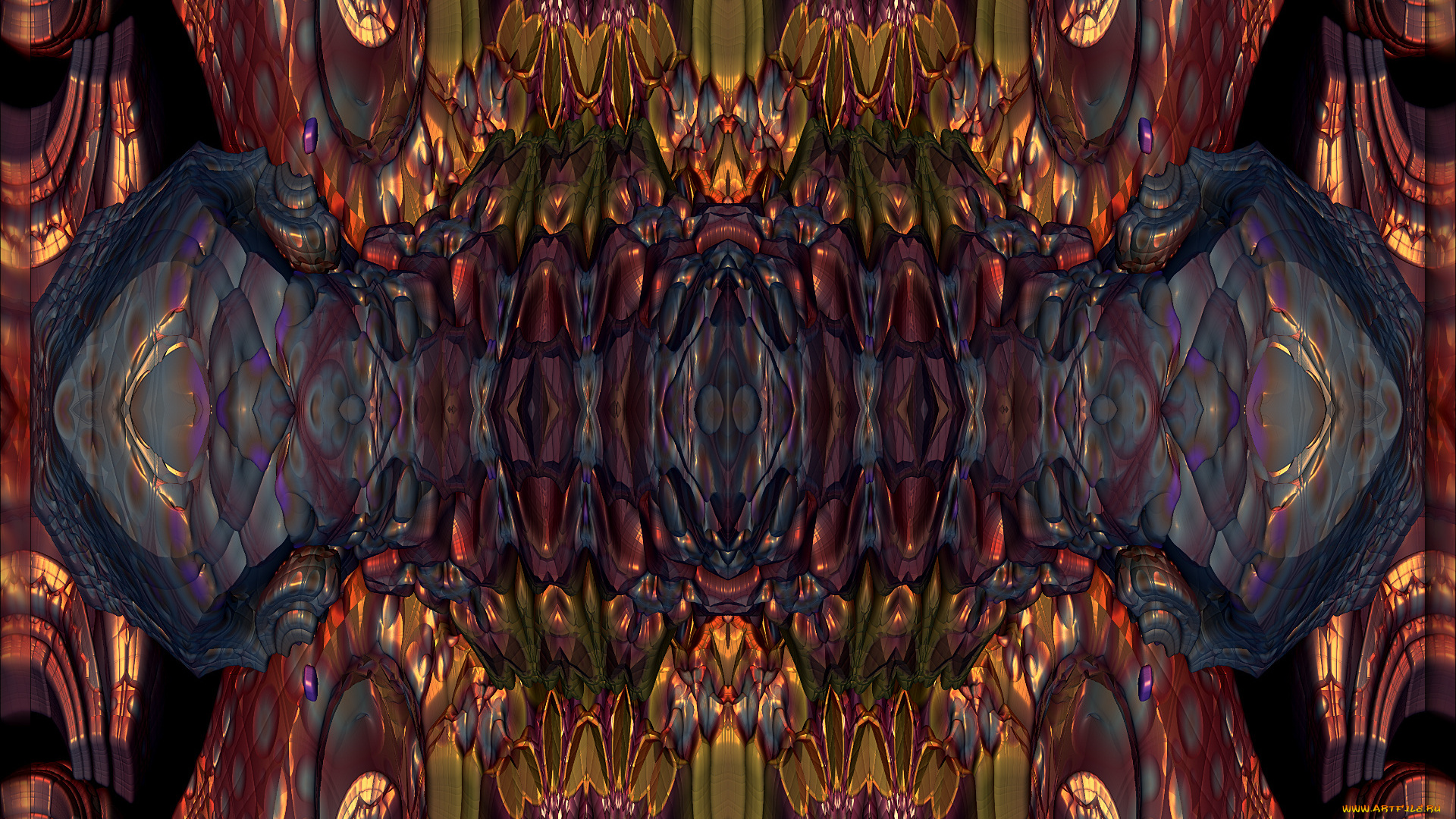 3д, графика, fractal, фракталы, узор, цвета, фон