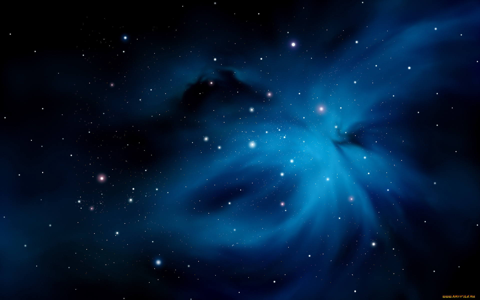 космос, арт, вселенная, газ