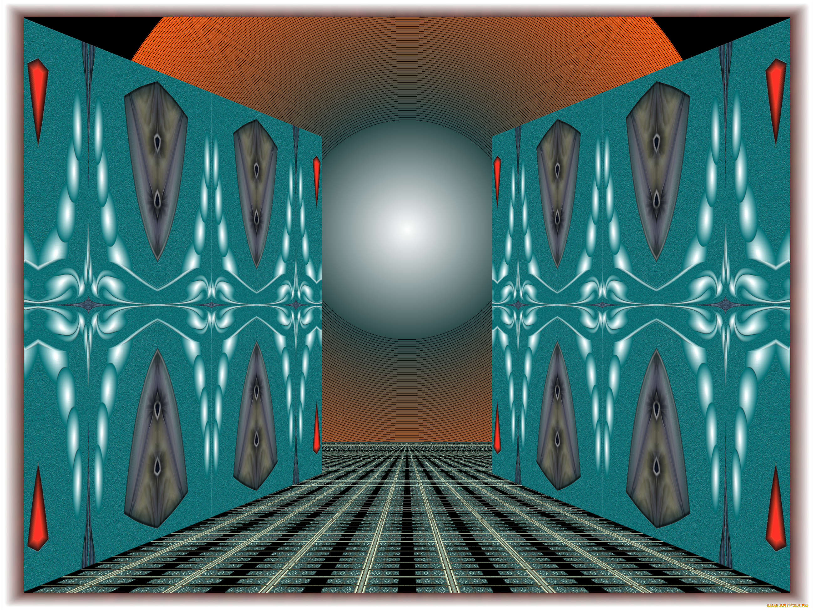 3д, графика, fractal, фракталы, узор, цвета, фон