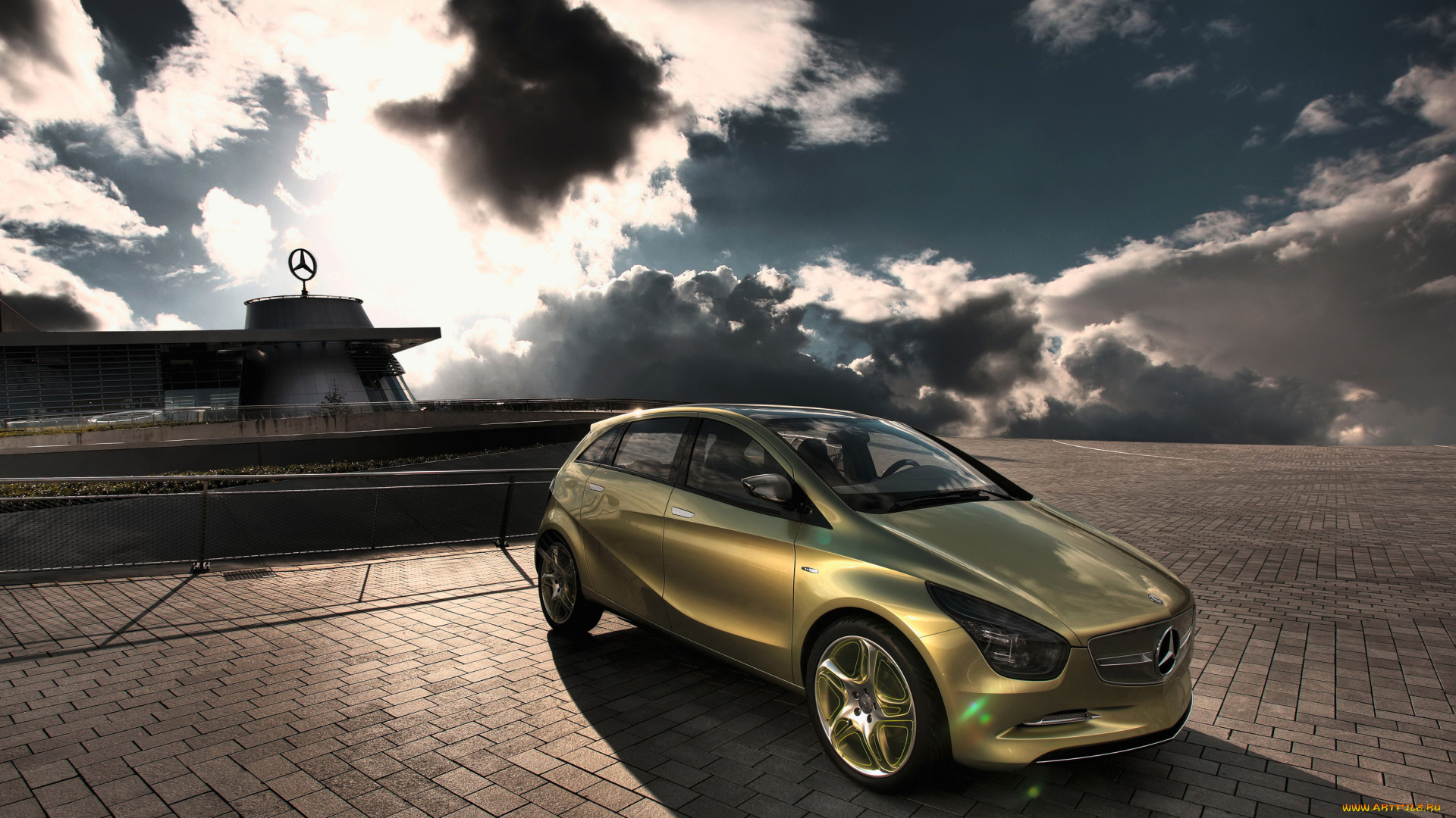 2009, mercedes-benz, bluezero, автомобили, mercedes-benz, золотистый, bluezero, металлик