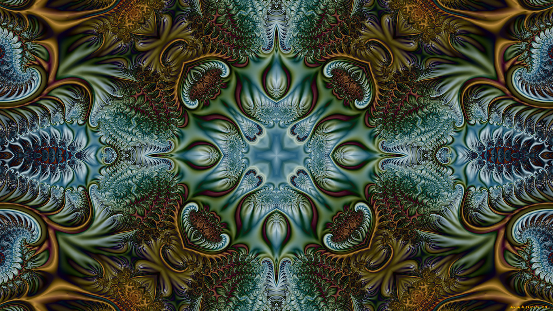 3д, графика, fractal, , фракталы, цвета, фон, узор
