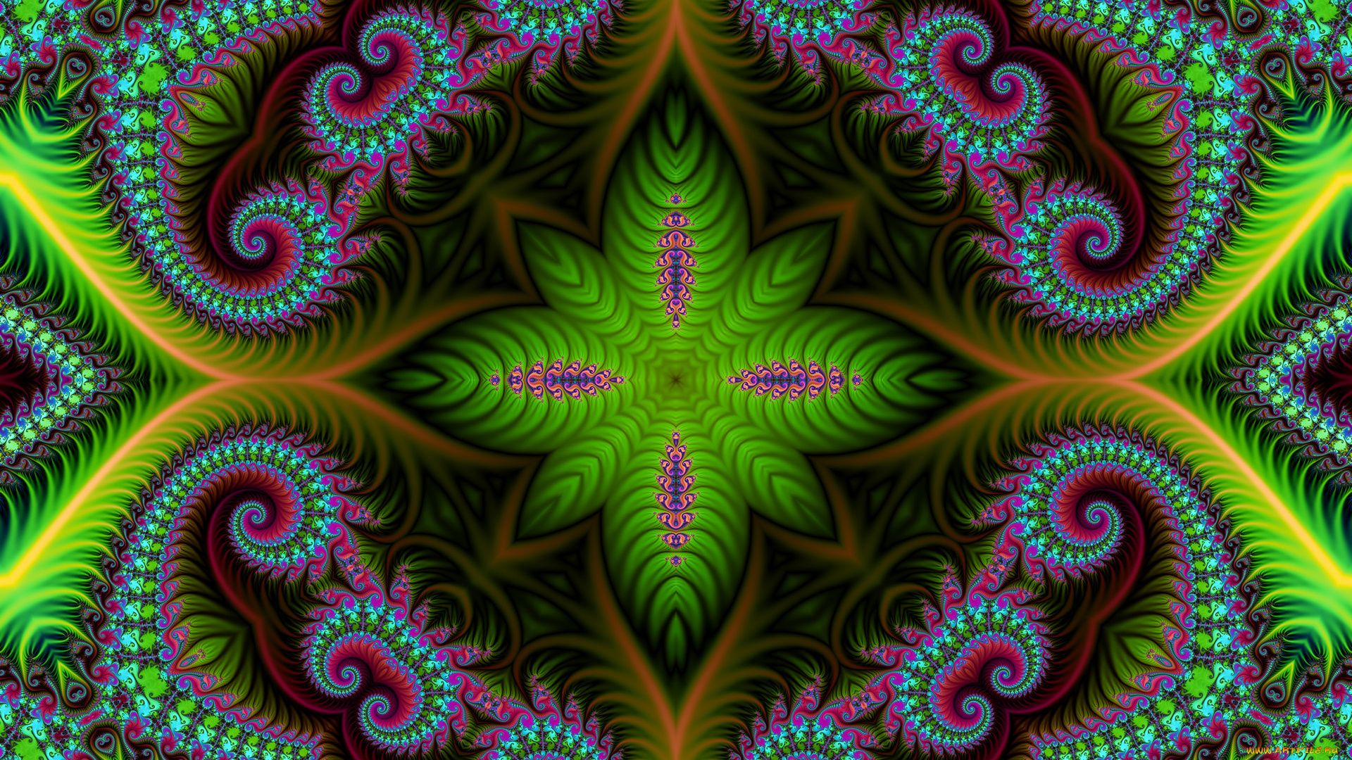 3д, графика, fractal, , фракталы, узор, фон, цвета