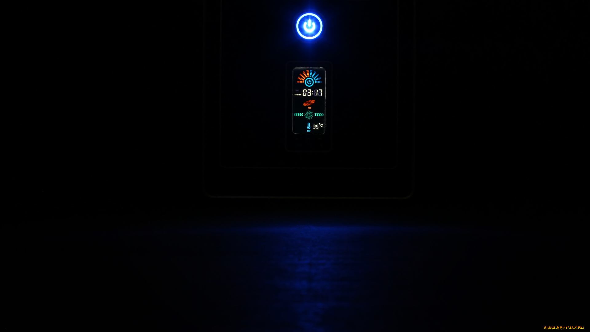 компьютеры, -unknown, , разное, таймер, кнопки, огоньки, темнота, ночь, системник