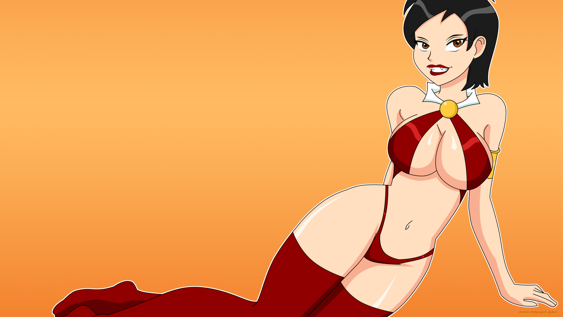 рисованные, люди, девушка, взгляд, фон