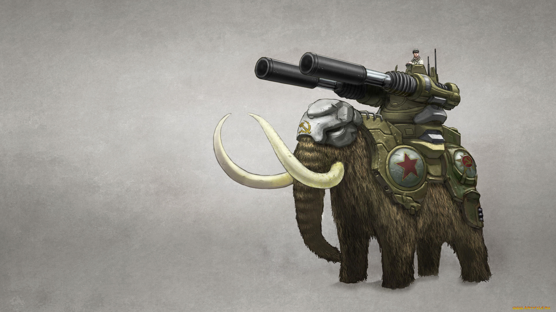 видео, игры, command, &, conquer, , red, alert, броня, седок, пушки, амуниция, бивни, мамонт