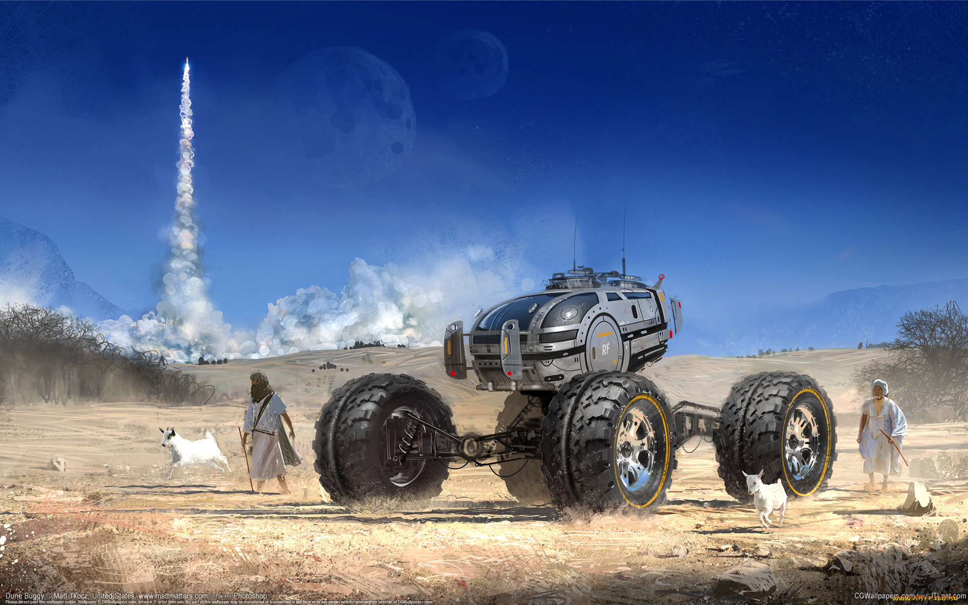 matt, tkocz, фэнтези, транспортные, средства, matt, tkocz, багги, люди