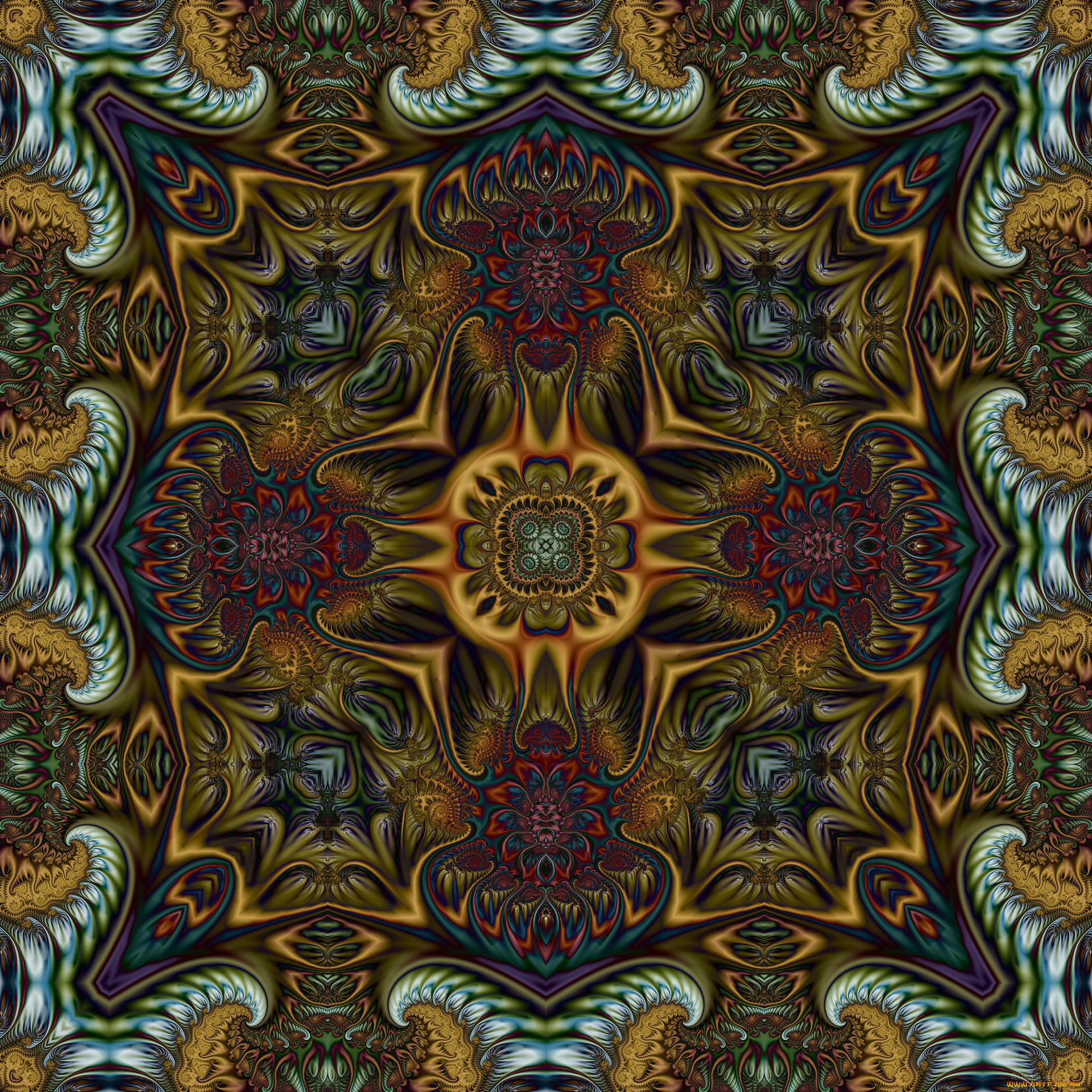 3д, графика, fractal, , фракталы, цвета, фон, узор