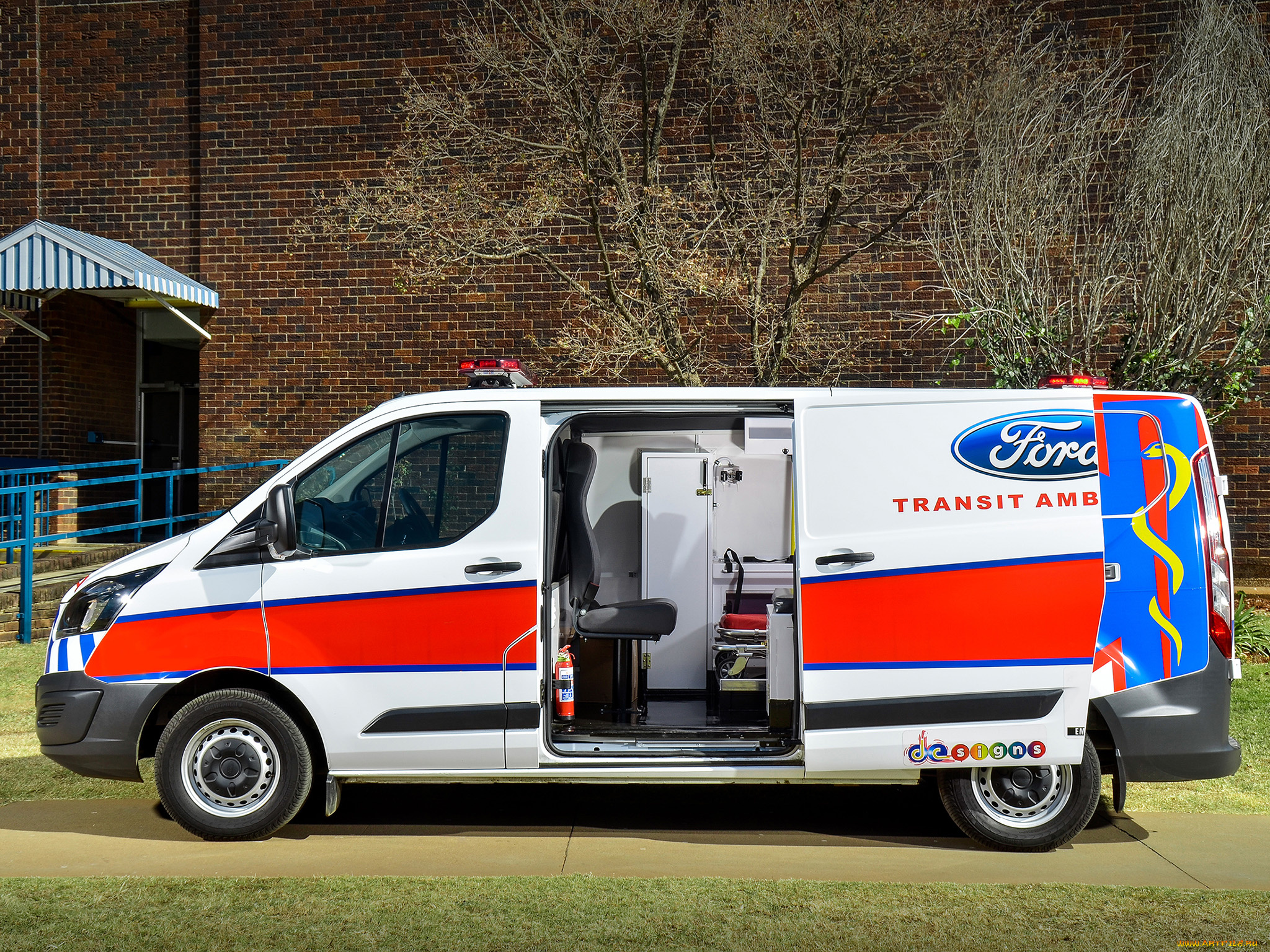 автомобили, скорая, помощь, ford, transit, custom, ambulance, 2014г