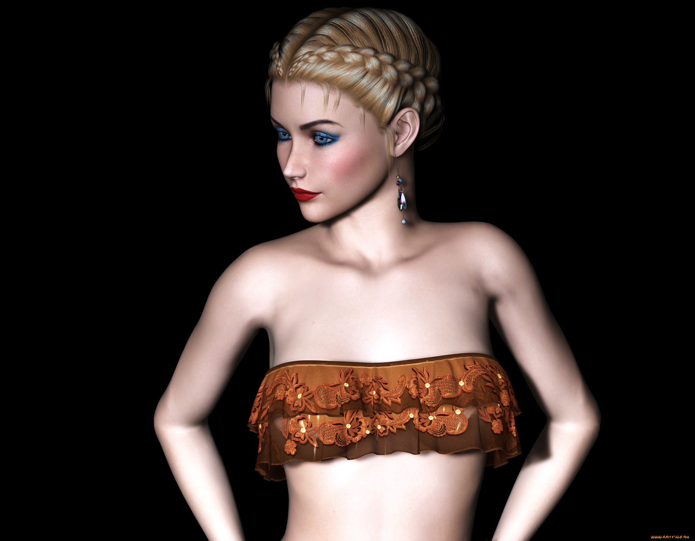 fantine, 3д, графика, people, , люди, взгляд, девушка, фон