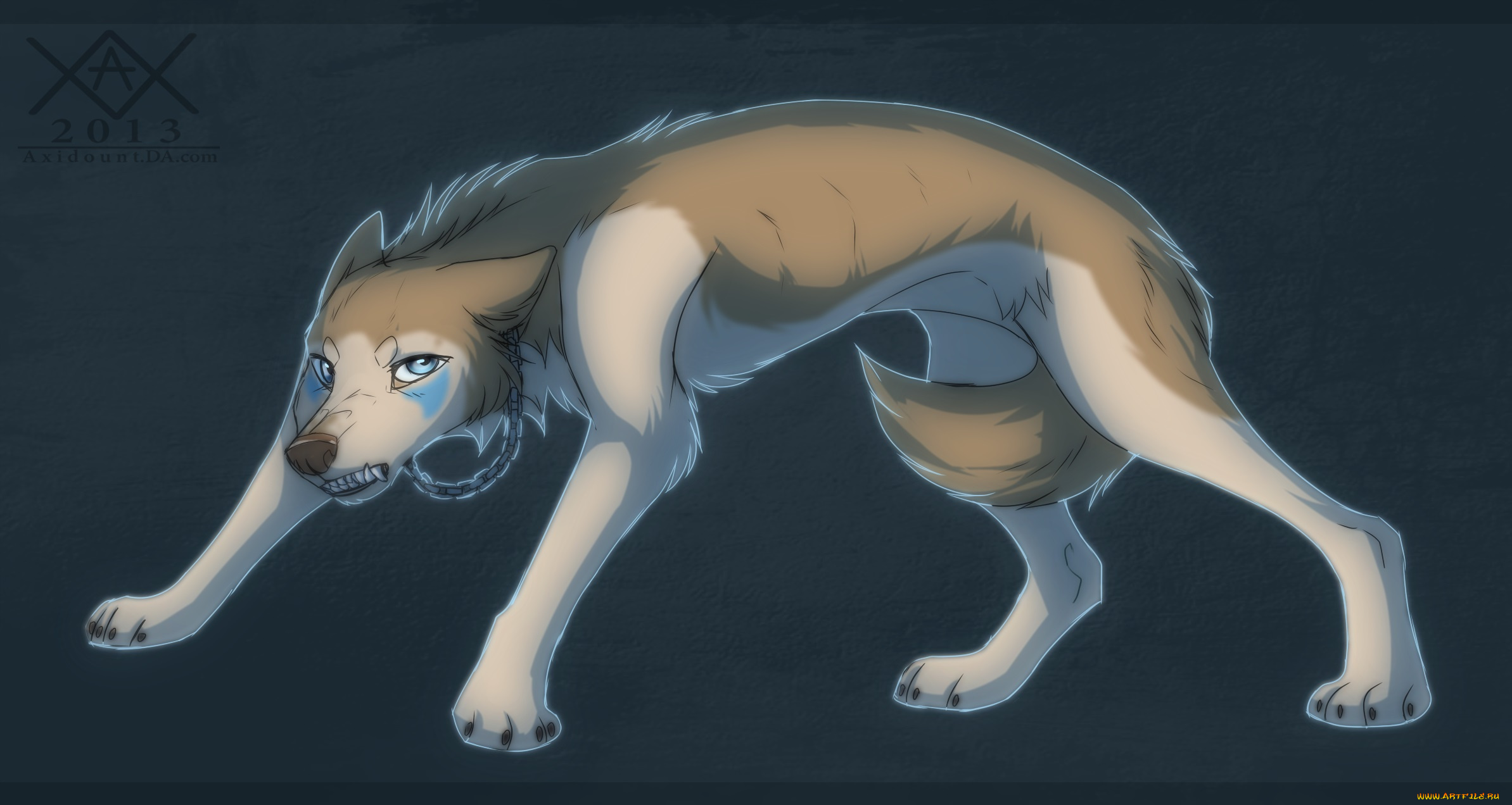 рисованные, животные, , сказочные, , мифические, волк